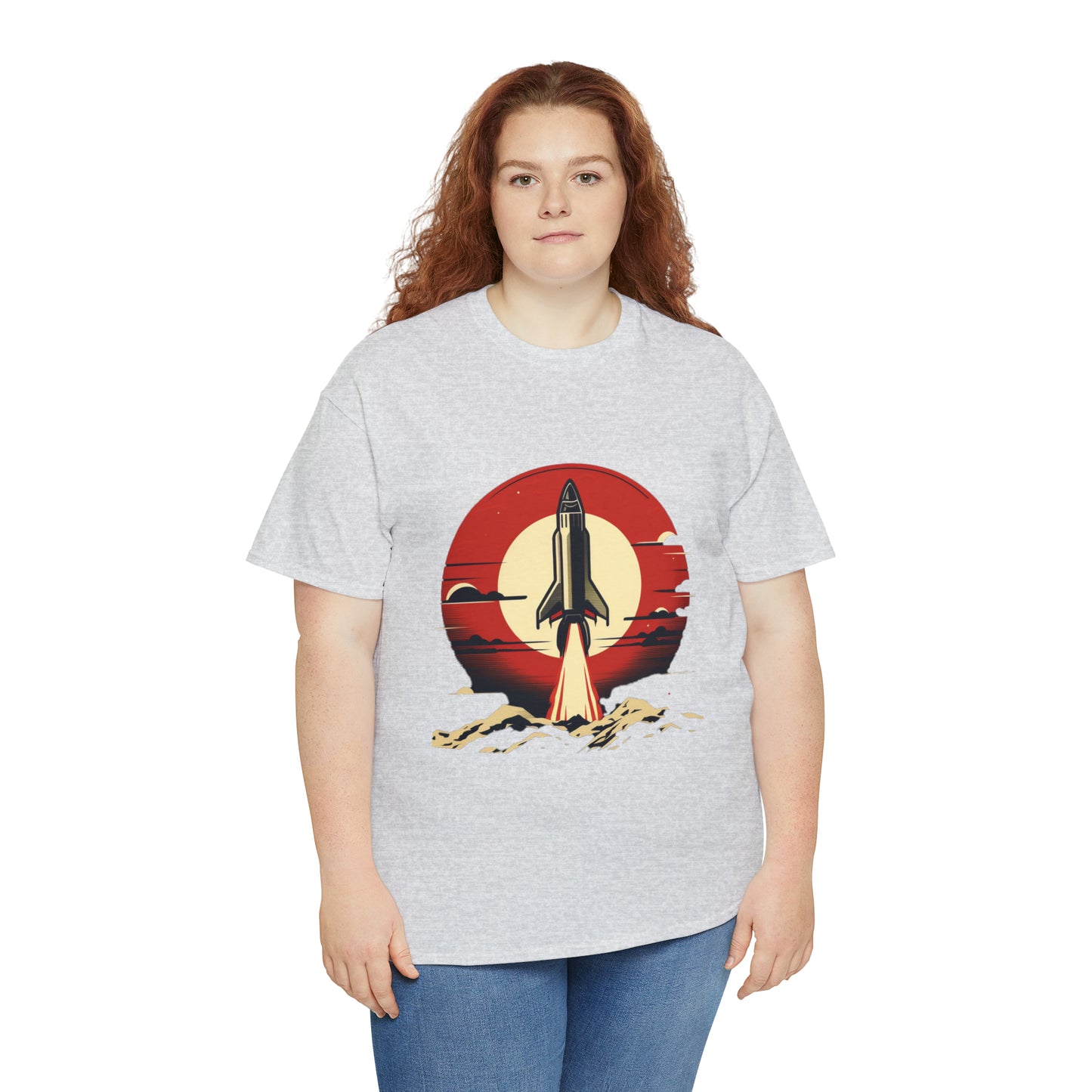 Sunset Launch Unisex Heavy Cotton T-Shirt