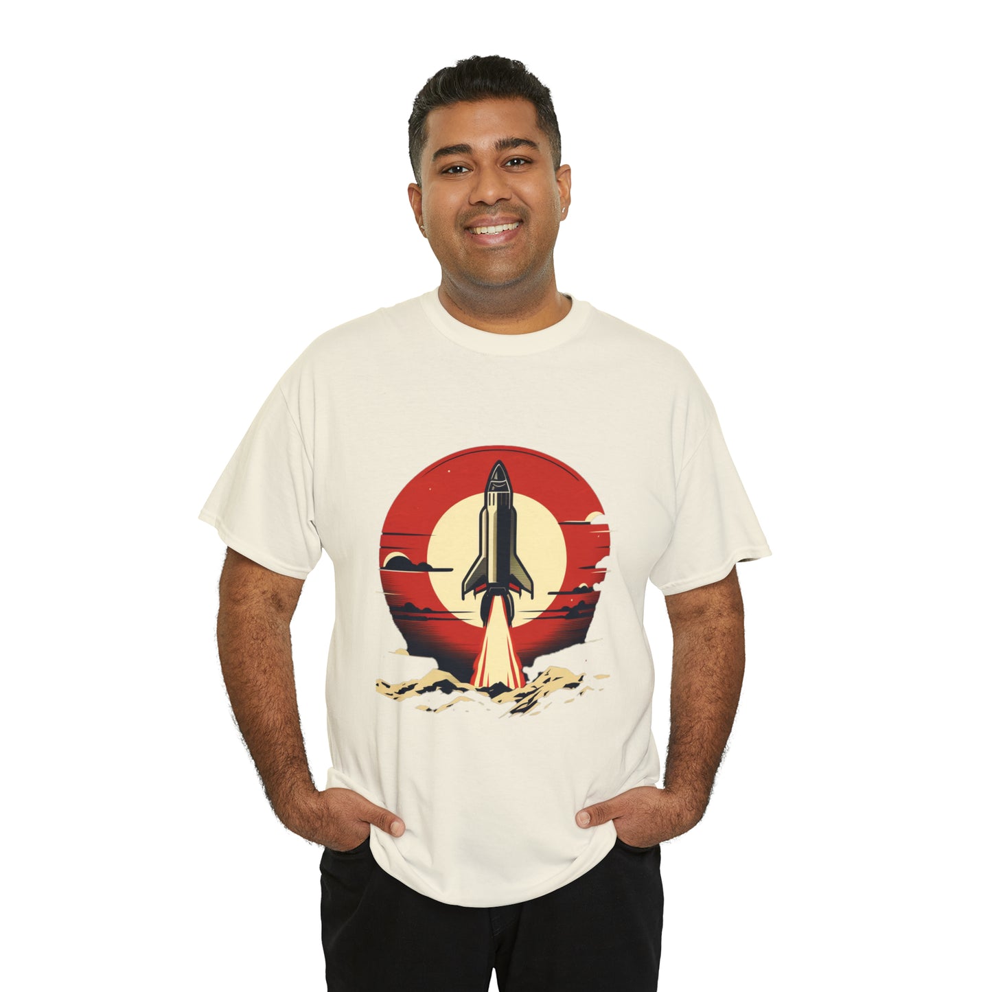 Sunset Launch Unisex Heavy Cotton T-Shirt