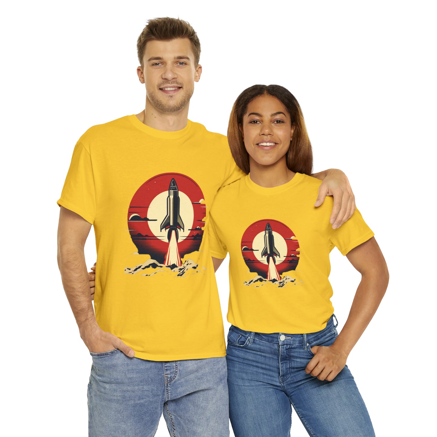 Sunset Launch Unisex Heavy Cotton T-Shirt