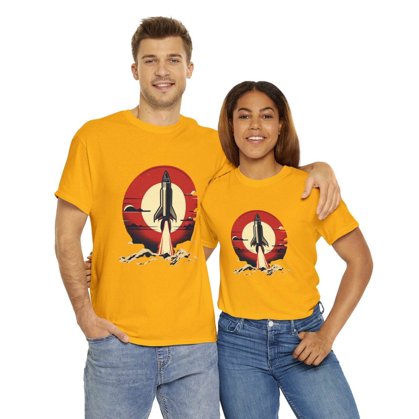 Sunset Launch Unisex Heavy Cotton T-Shirt