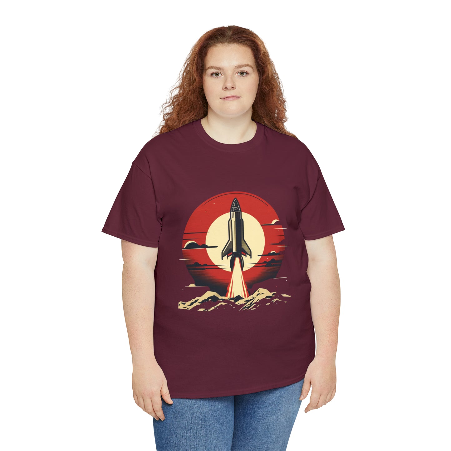 Sunset Launch Unisex Heavy Cotton T-Shirt
