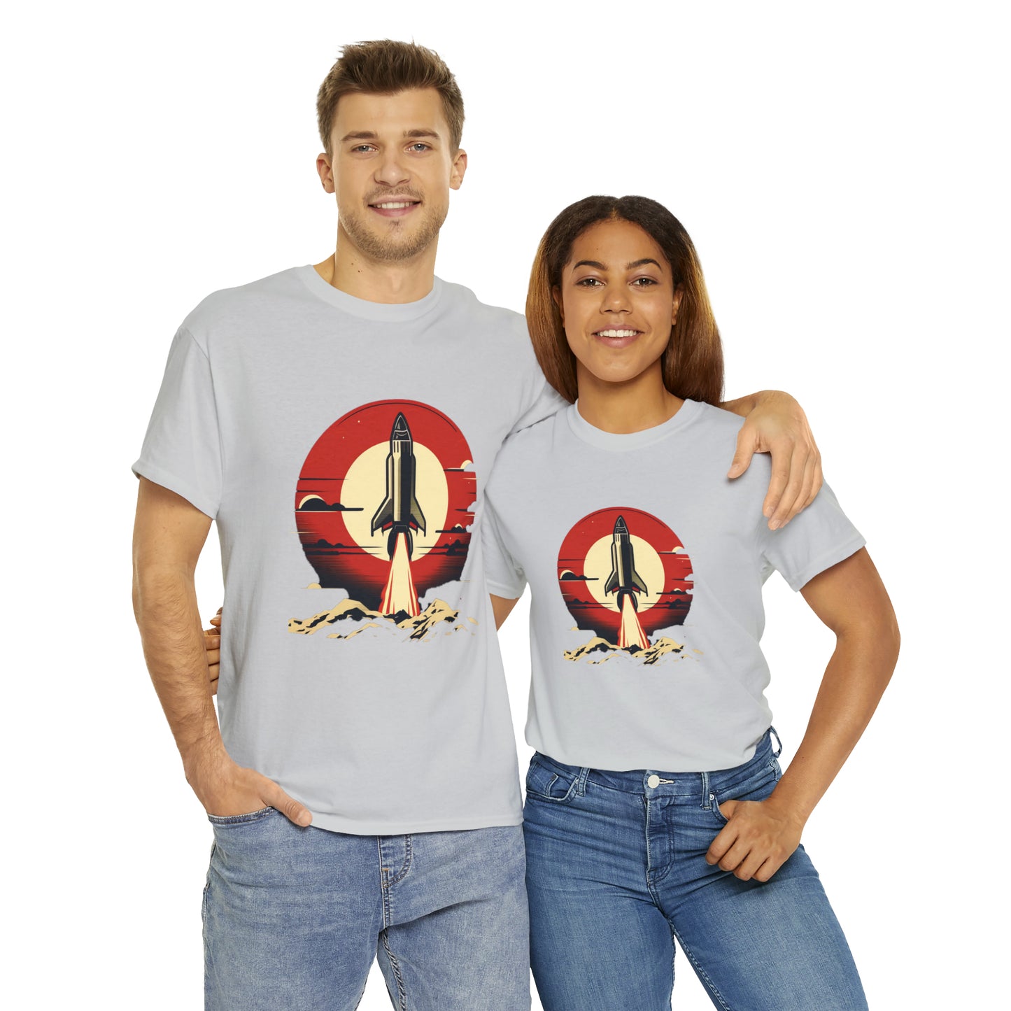Sunset Launch Unisex Heavy Cotton T-Shirt