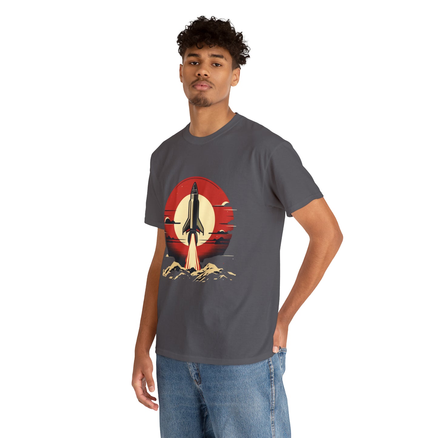 Sunset Launch Unisex Heavy Cotton T-Shirt