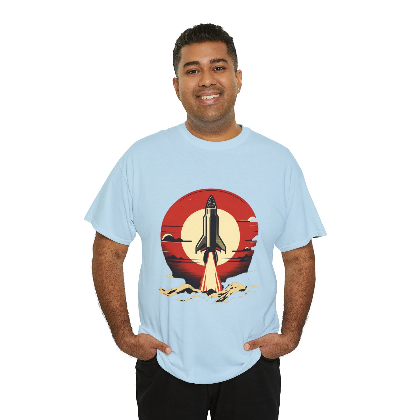 Sunset Launch Unisex Heavy Cotton T-Shirt