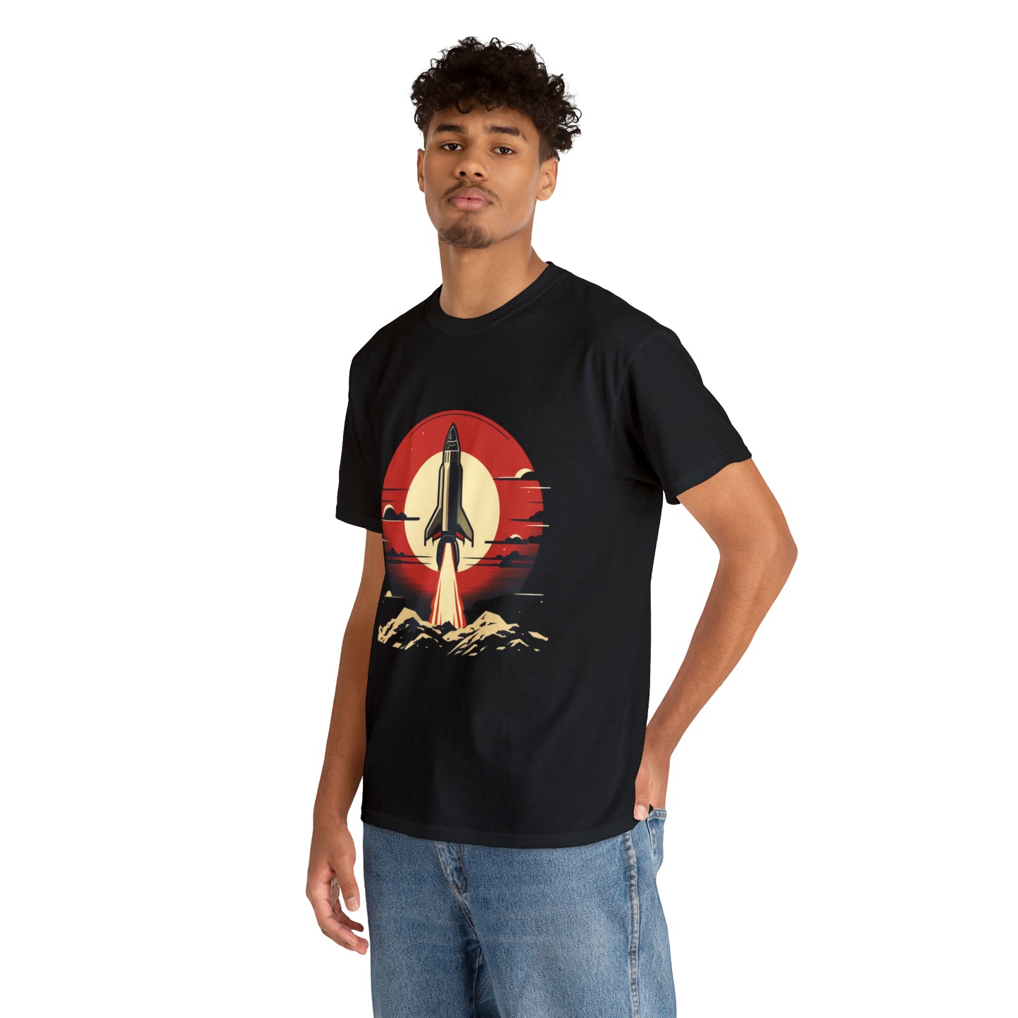 Sunset Launch Unisex Heavy Cotton T-Shirt