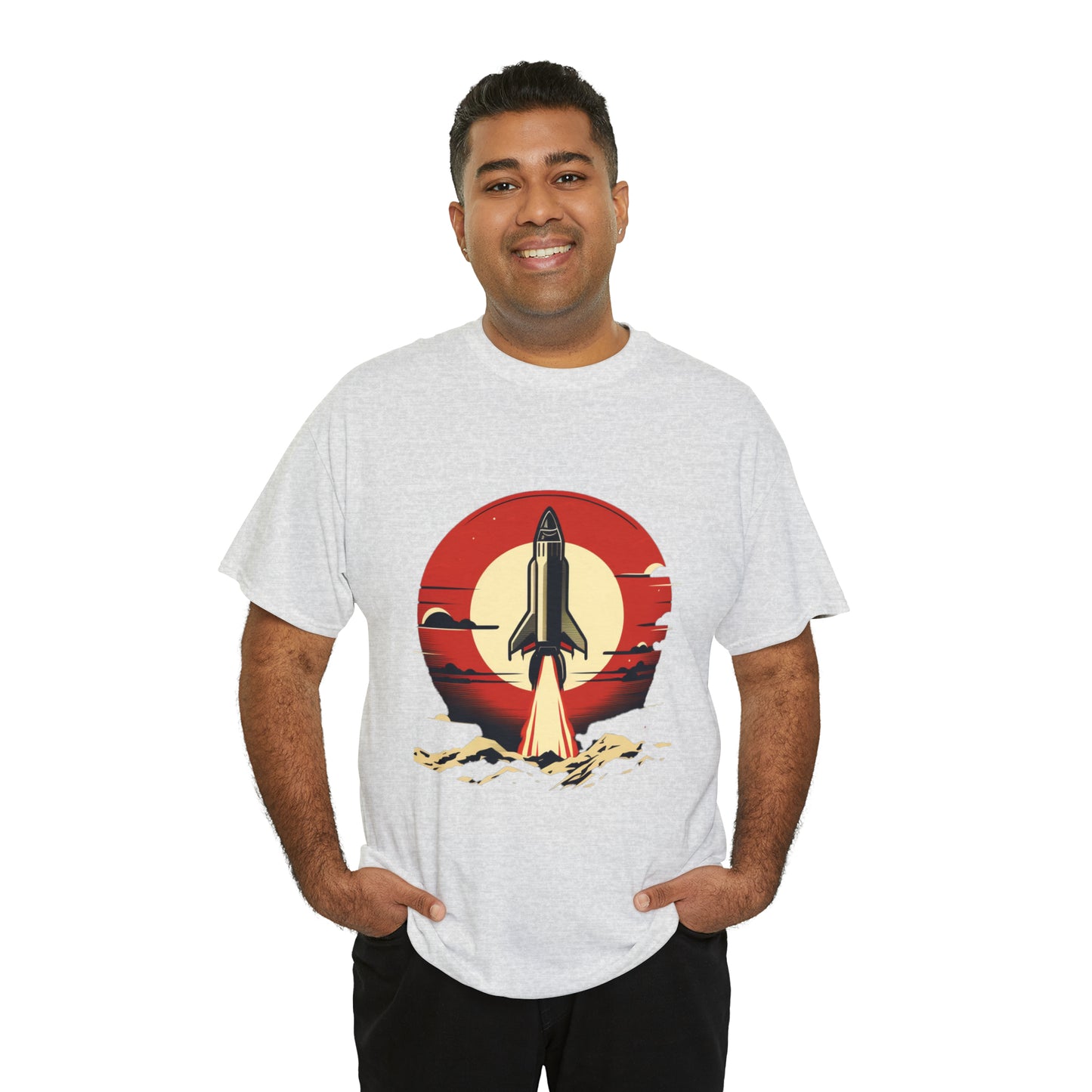 Sunset Launch Unisex Heavy Cotton T-Shirt