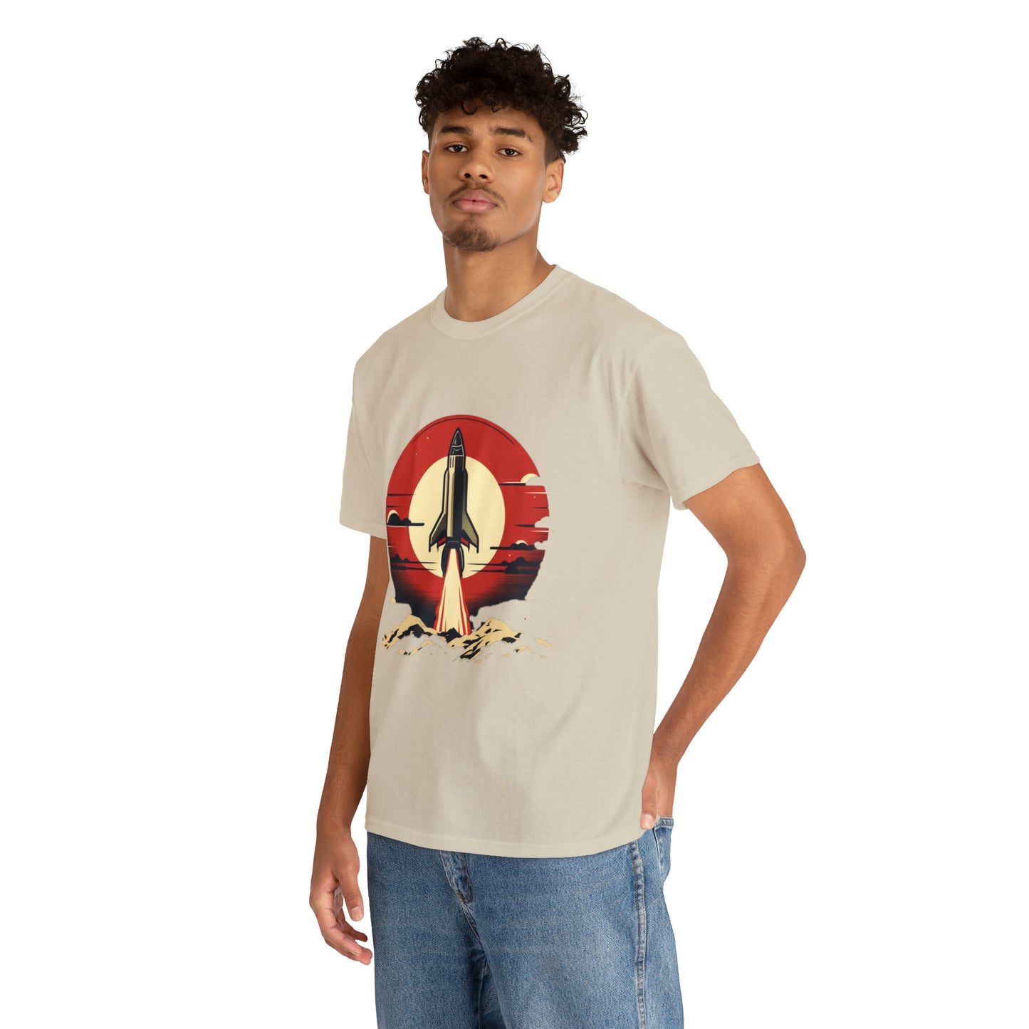 Sunset Launch Unisex Heavy Cotton T-Shirt