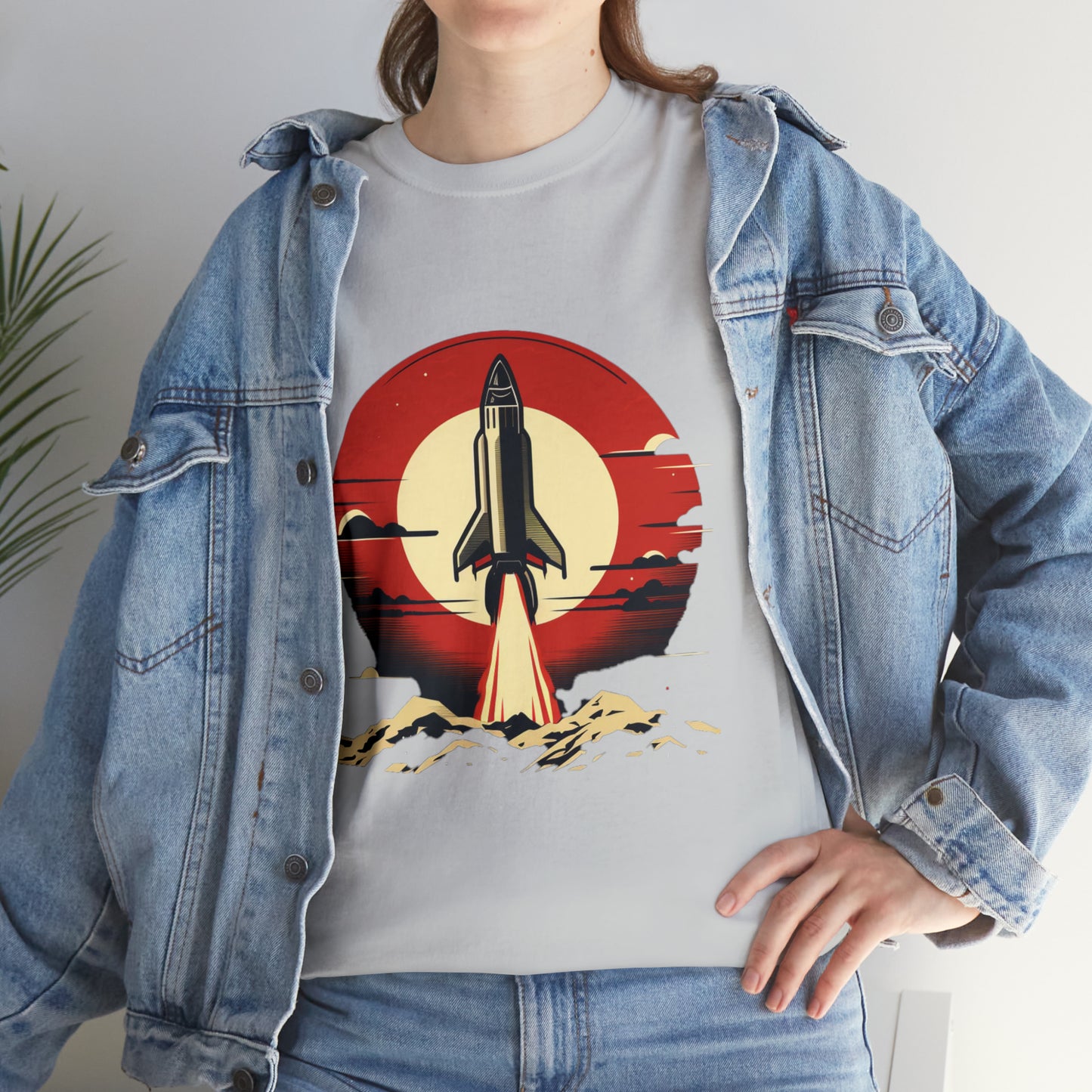 Sunset Launch Unisex Heavy Cotton T-Shirt