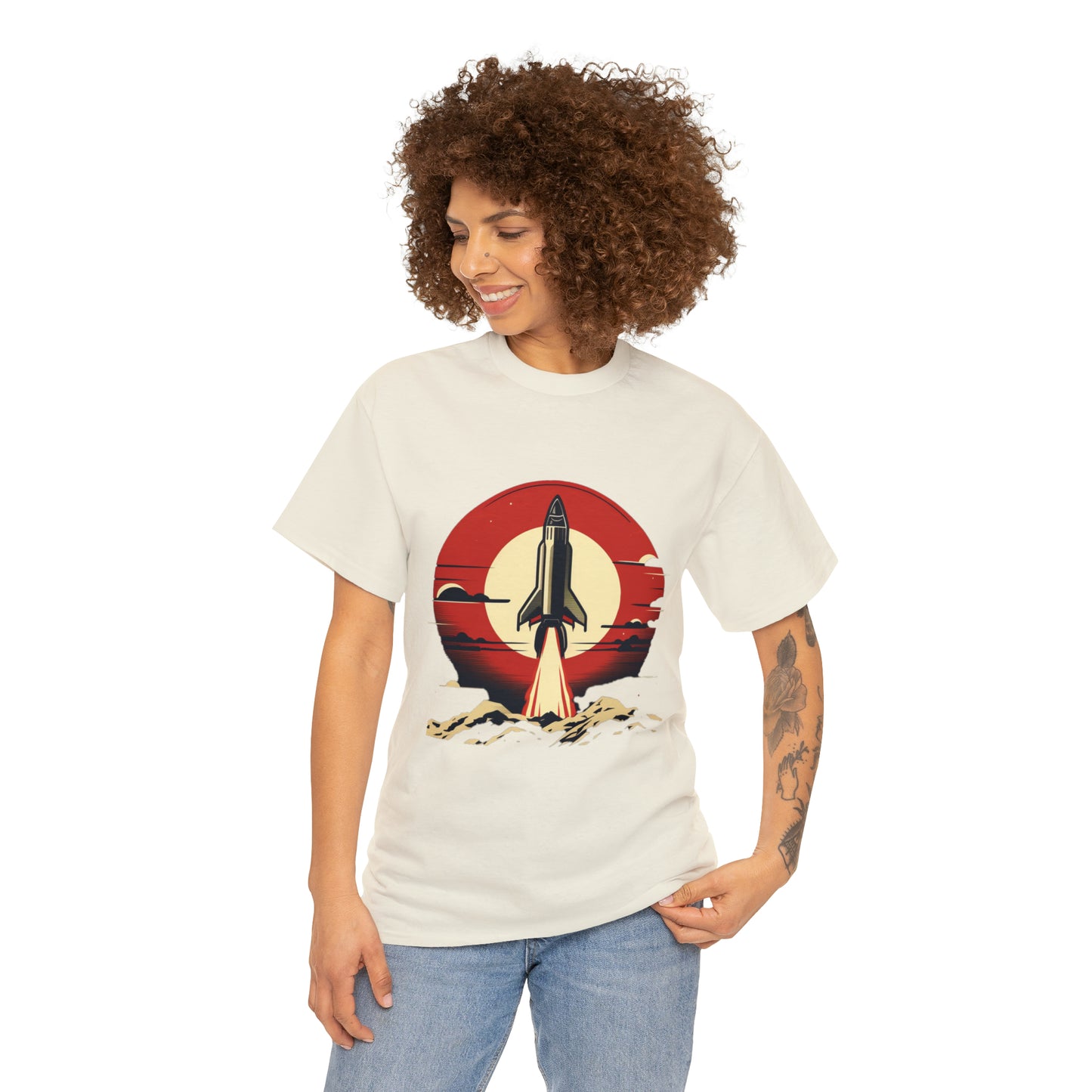 Sunset Launch Unisex Heavy Cotton T-Shirt
