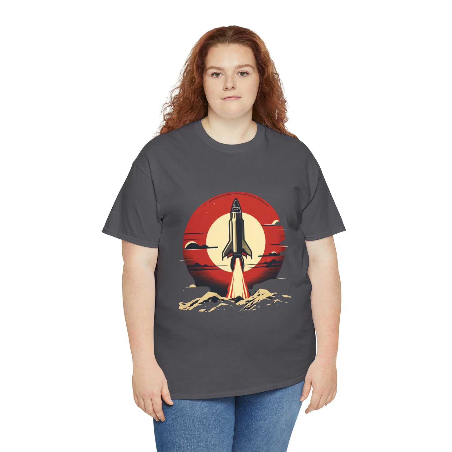 Sunset Launch Unisex Heavy Cotton T-Shirt