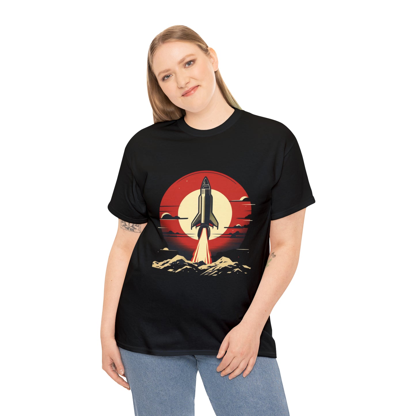 Sunset Launch Unisex Heavy Cotton T-Shirt
