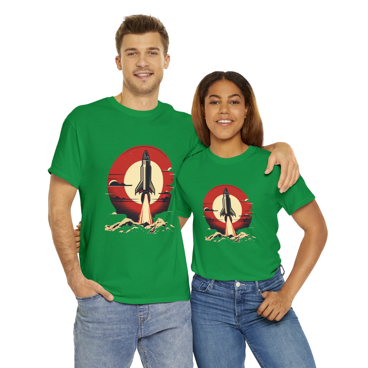 Sunset Launch Unisex Heavy Cotton T-Shirt