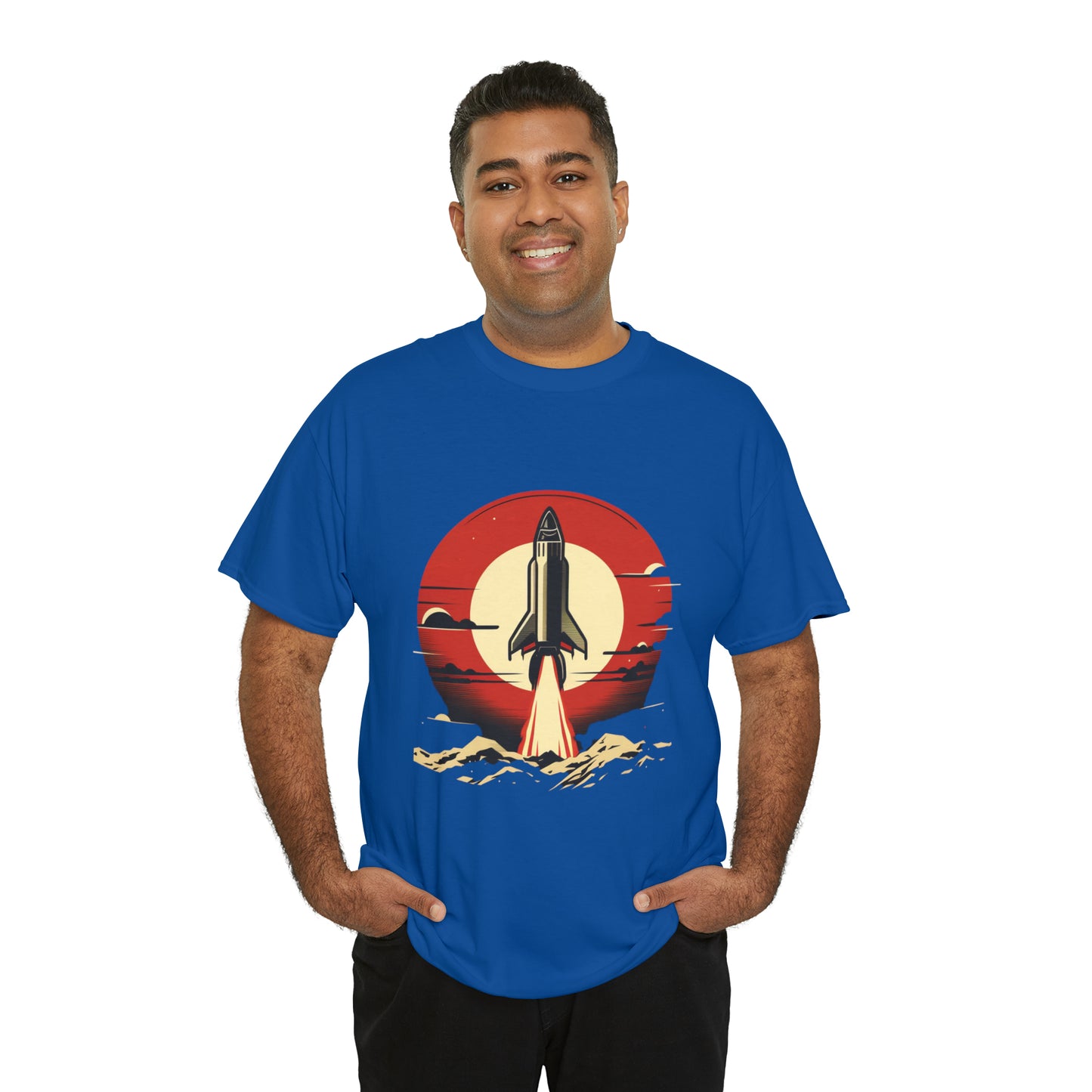 Sunset Launch Unisex Heavy Cotton T-Shirt