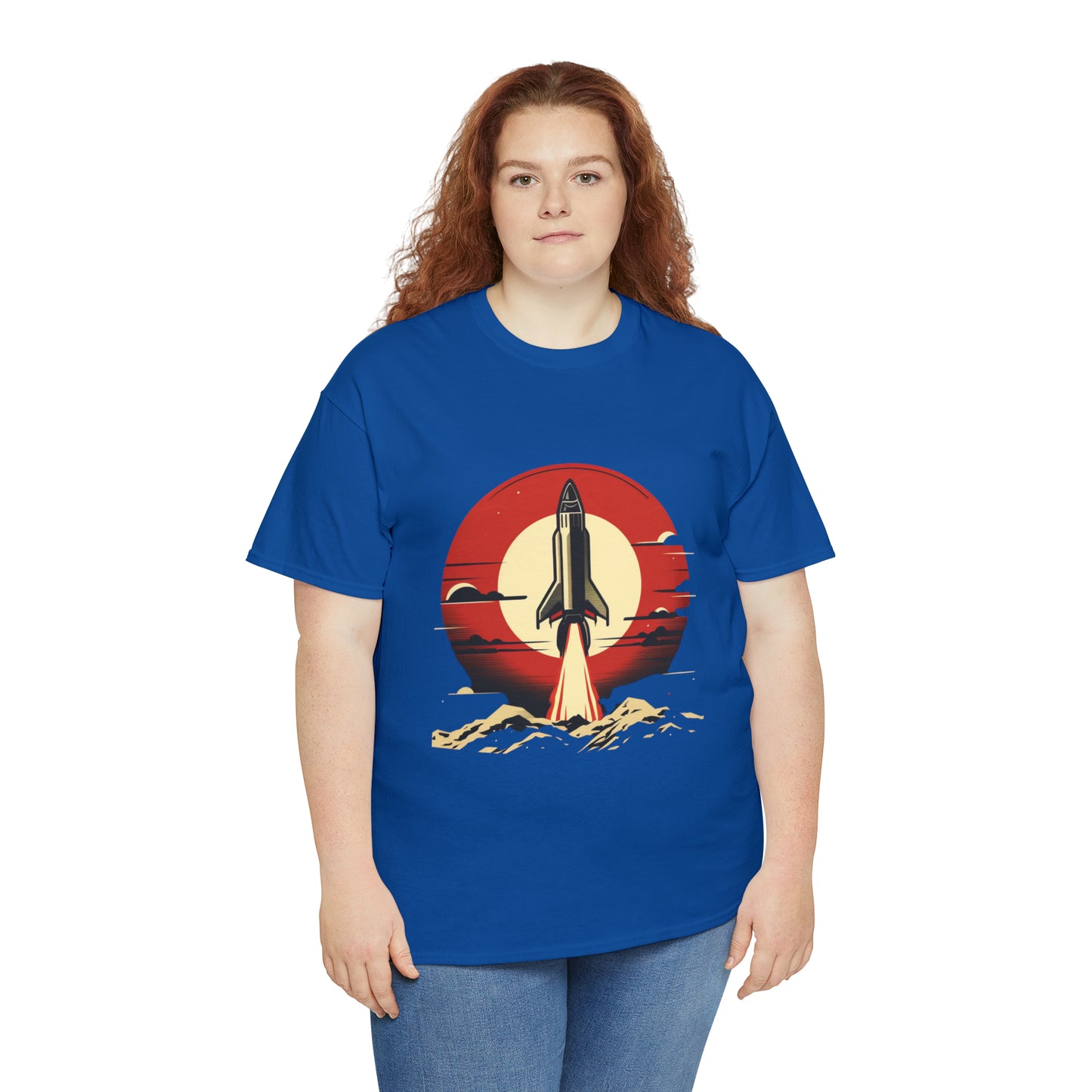 Sunset Launch Unisex Heavy Cotton T-Shirt