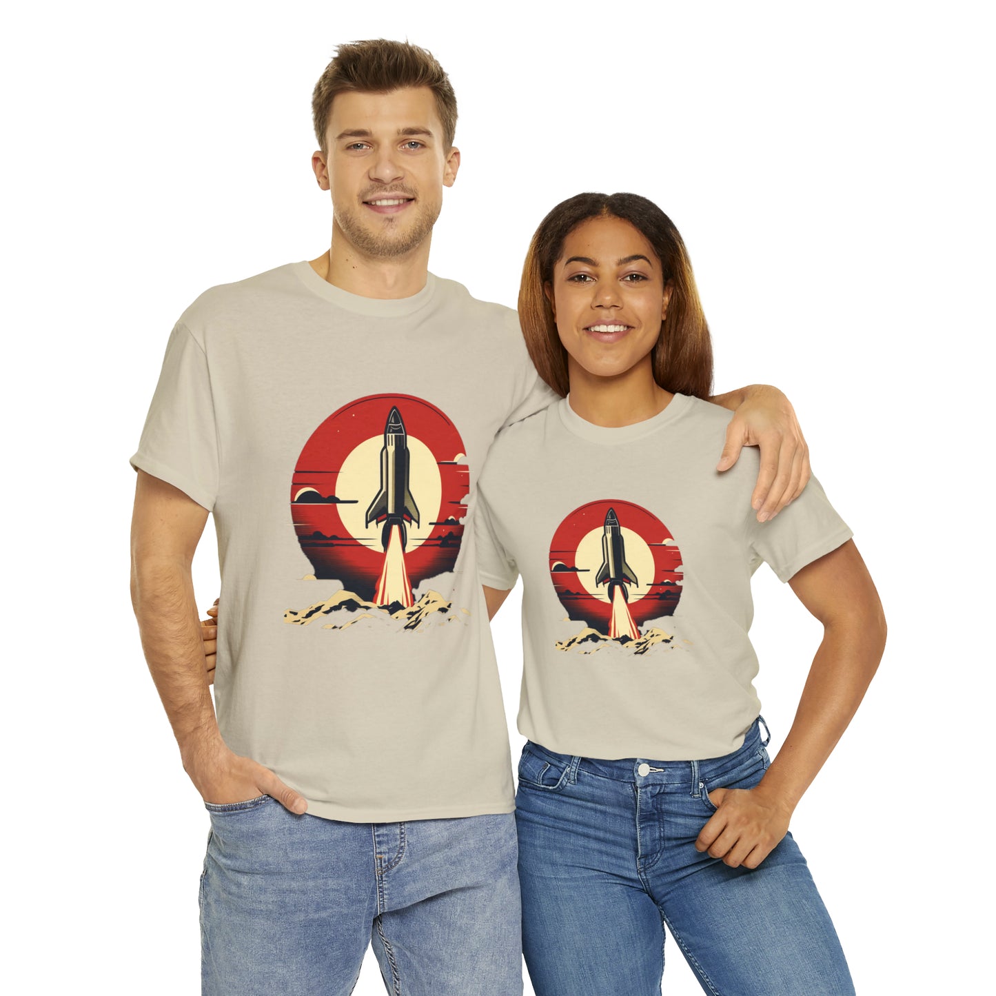 Sunset Launch Unisex Heavy Cotton T-Shirt