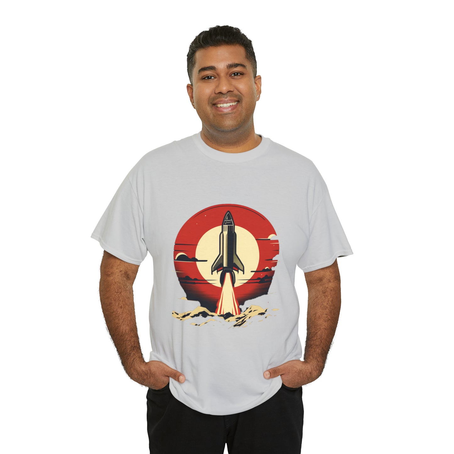 Sunset Launch Unisex Heavy Cotton T-Shirt