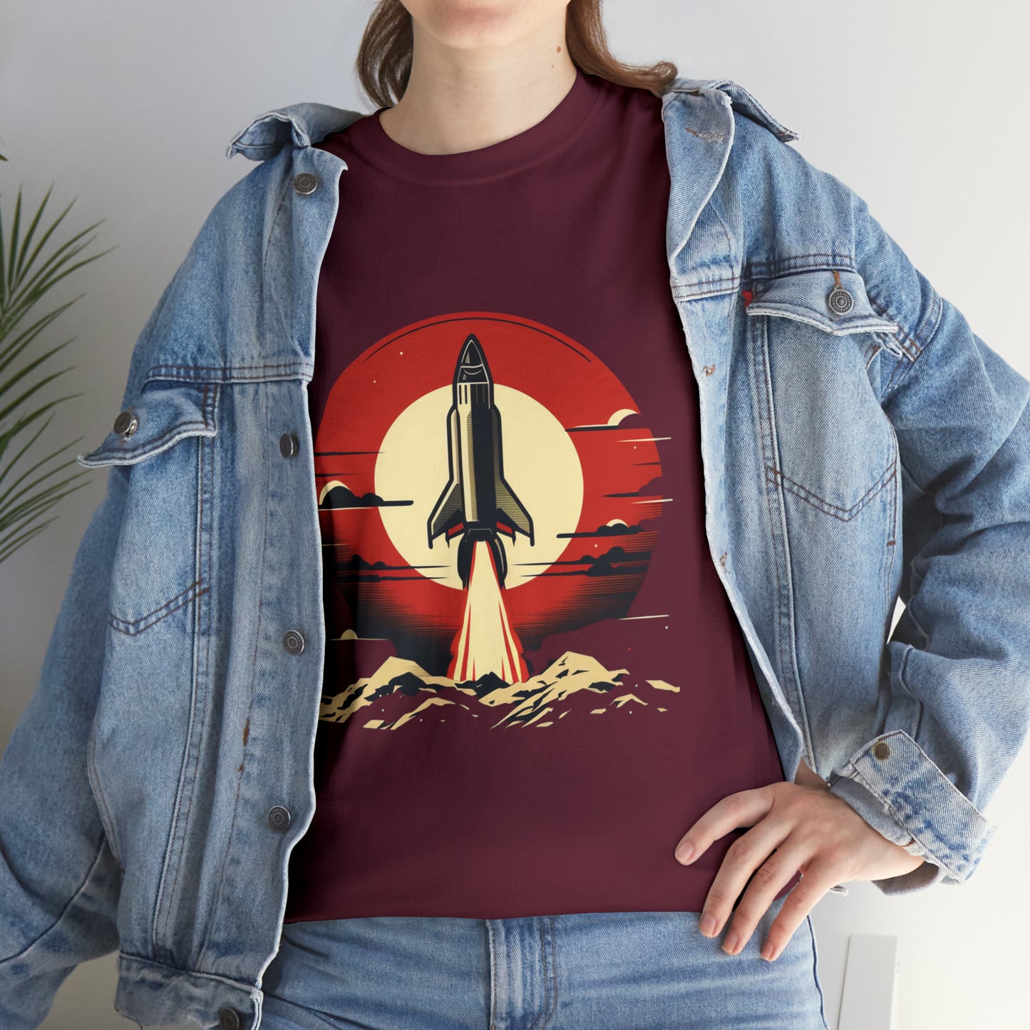 Sunset Launch Unisex Heavy Cotton T-Shirt