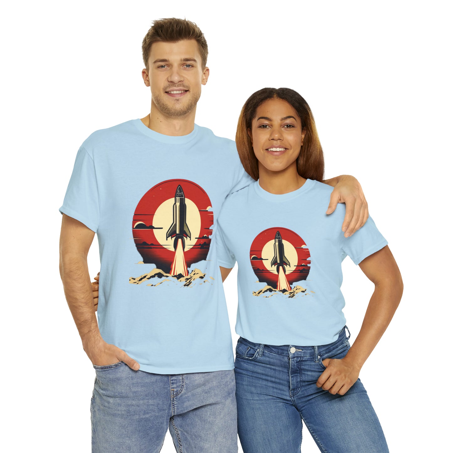 Sunset Launch Unisex Heavy Cotton T-Shirt