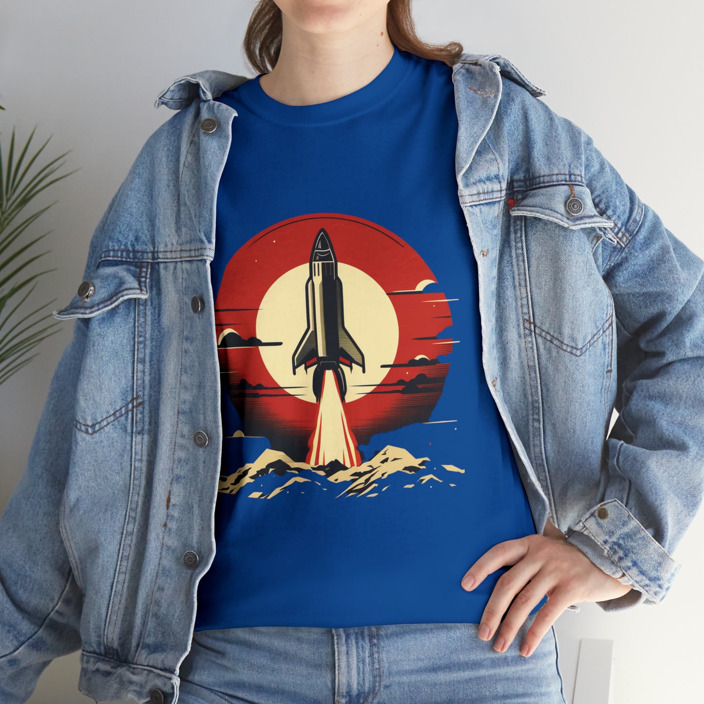 Sunset Launch Unisex Heavy Cotton T-Shirt