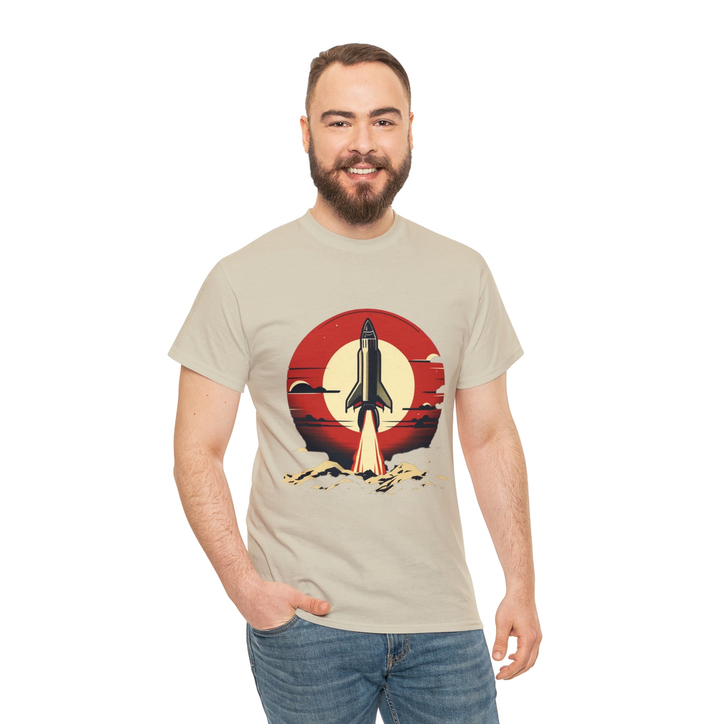 Sunset Launch Unisex Heavy Cotton T-Shirt