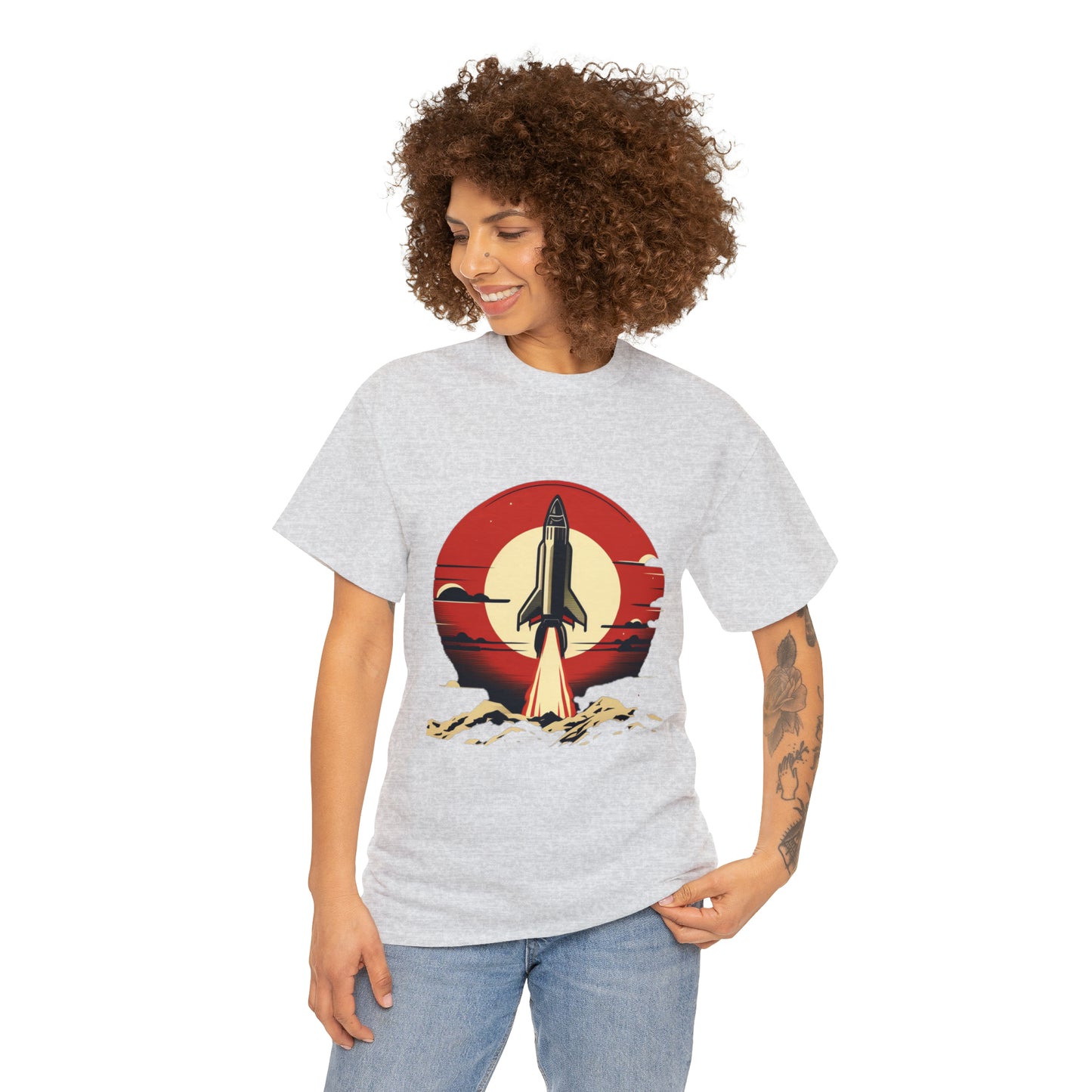 Sunset Launch Unisex Heavy Cotton T-Shirt