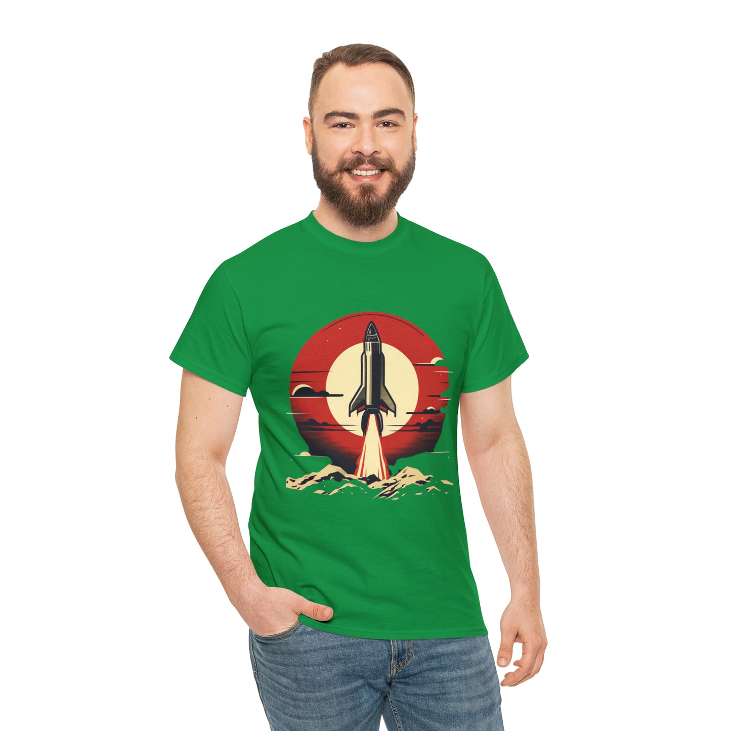 Sunset Launch Unisex Heavy Cotton T-Shirt