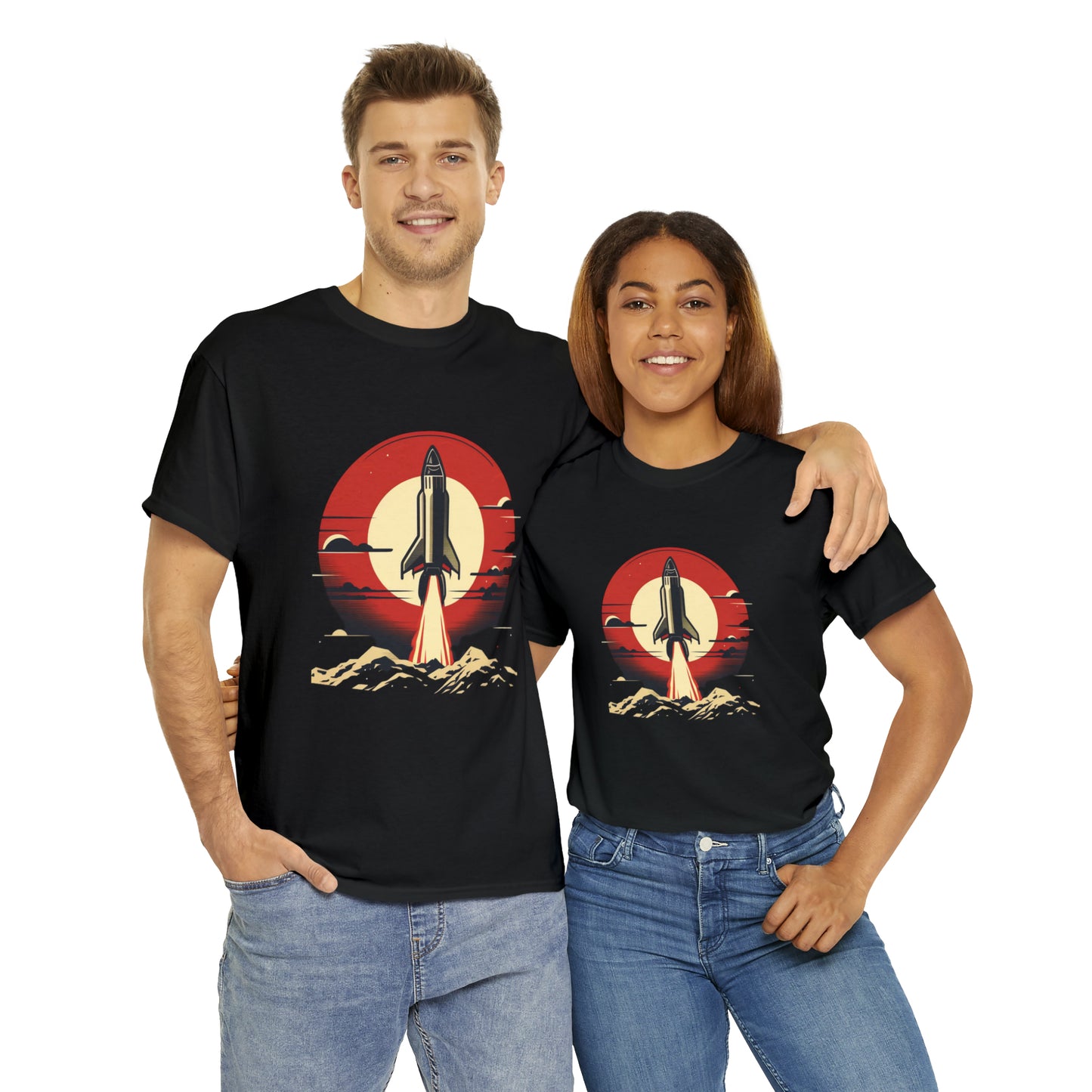Sunset Launch Unisex Heavy Cotton T-Shirt