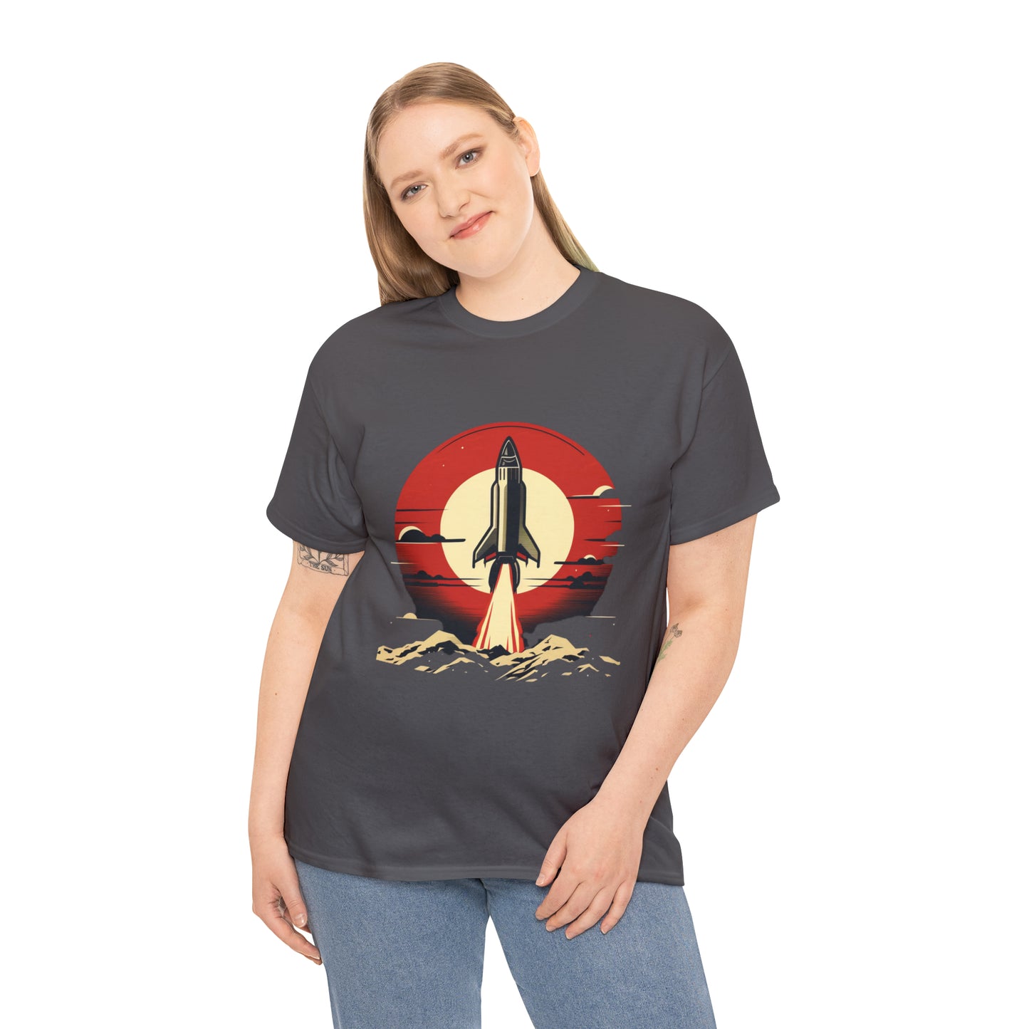 Sunset Launch Unisex Heavy Cotton T-Shirt