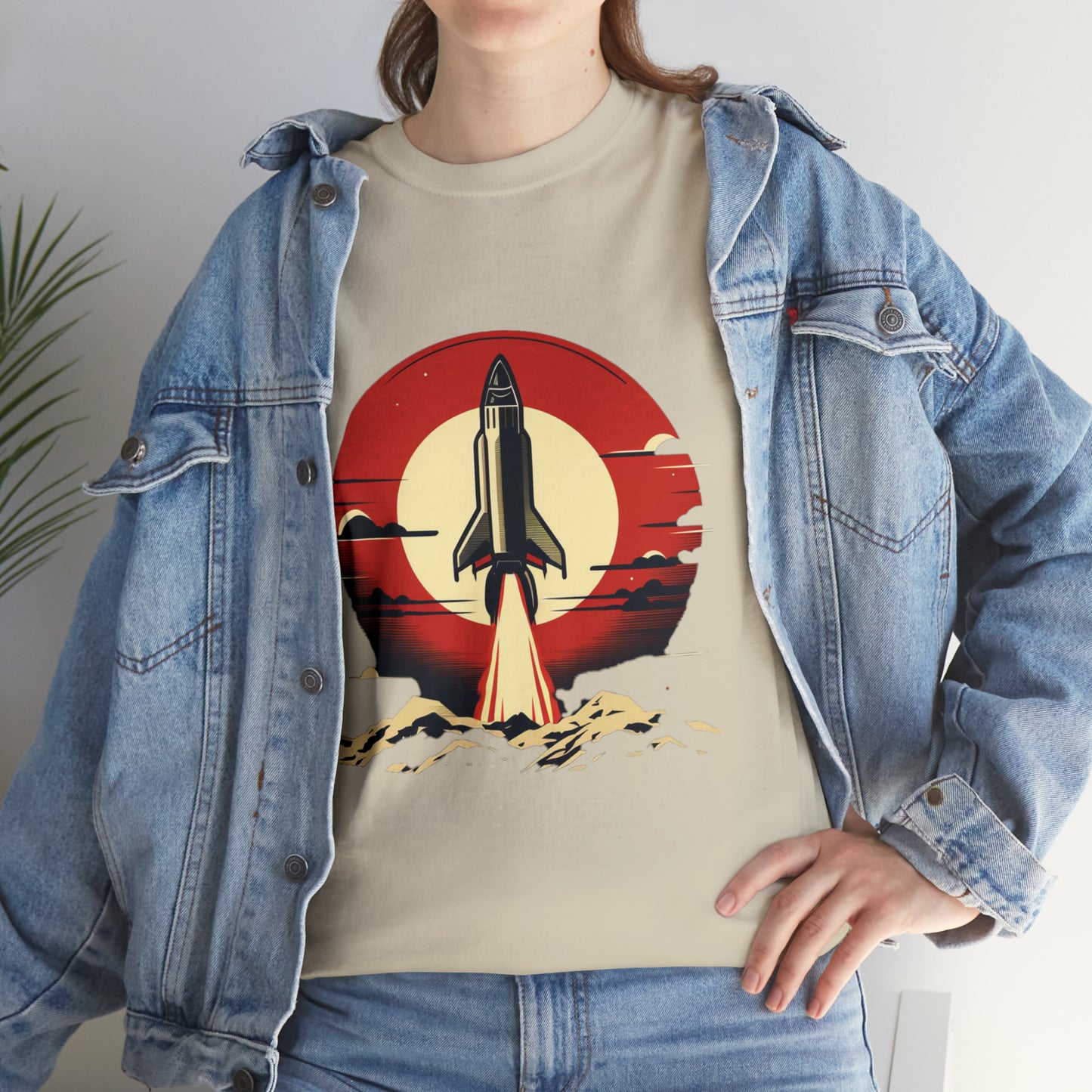 Sunset Launch Unisex Heavy Cotton T-Shirt