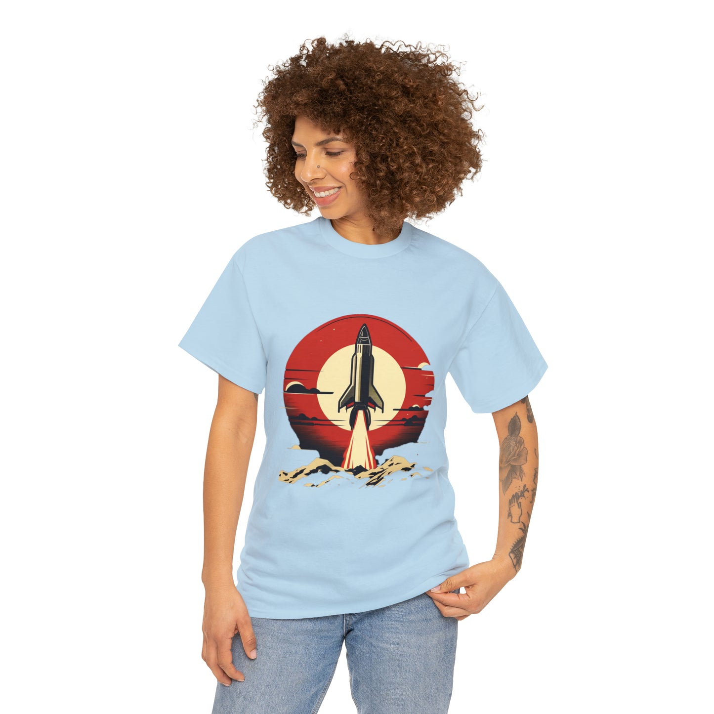 Sunset Launch Unisex Heavy Cotton T-Shirt