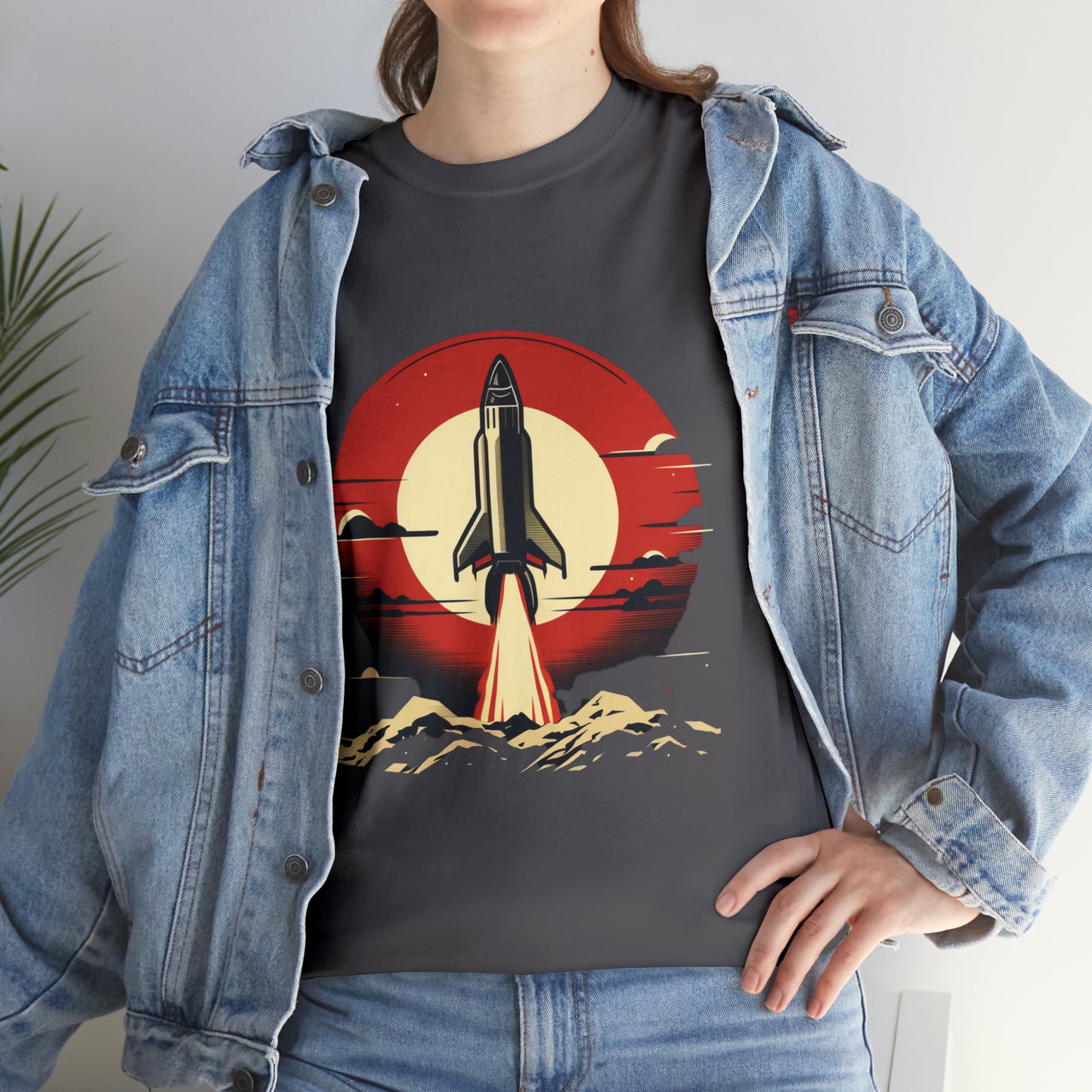 Sunset Launch Unisex Heavy Cotton T-Shirt