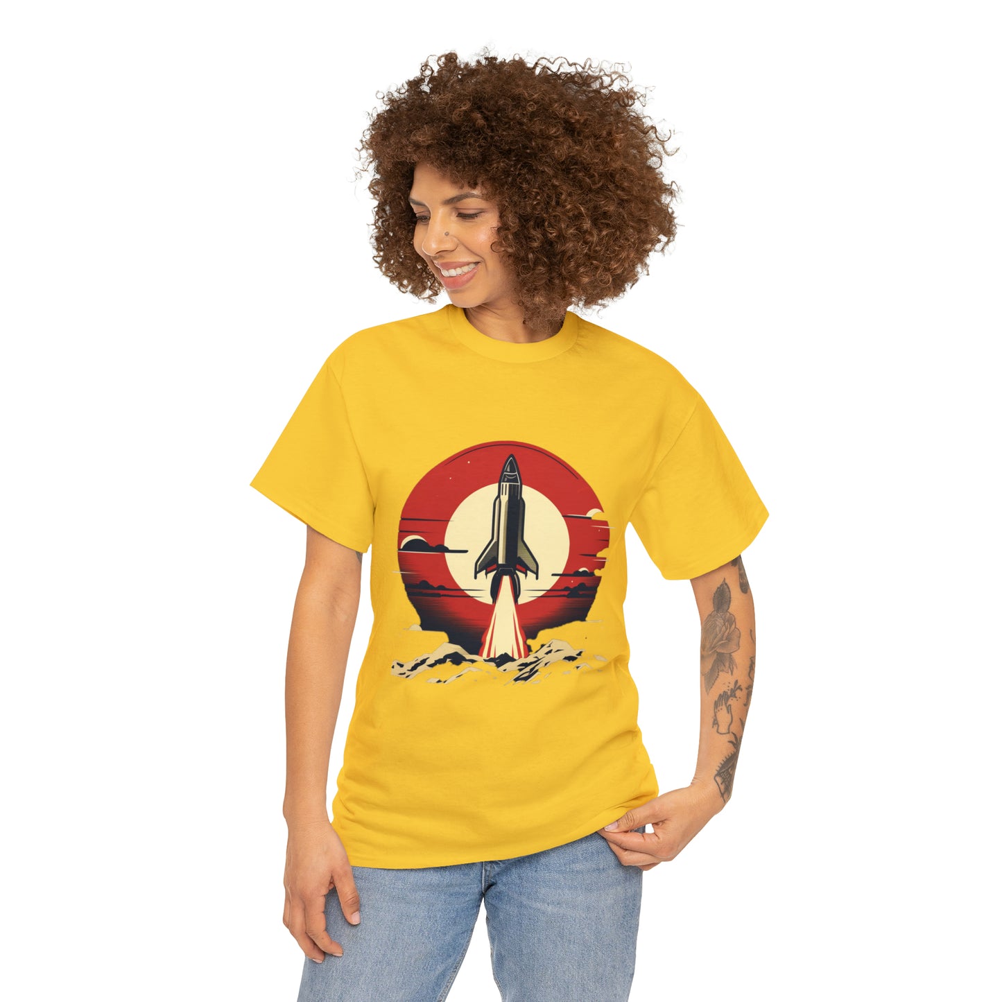 Sunset Launch Unisex Heavy Cotton T-Shirt