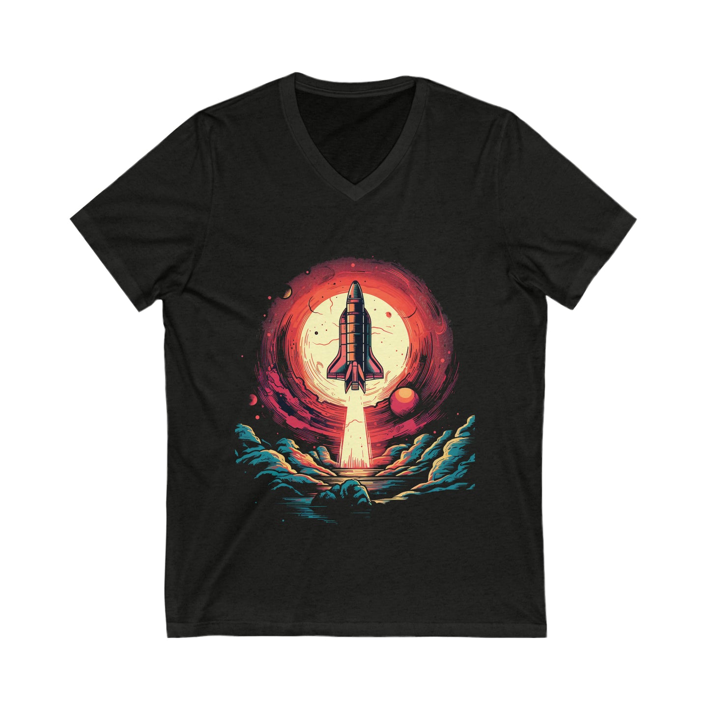 Rocket Logo V-Neck Tee