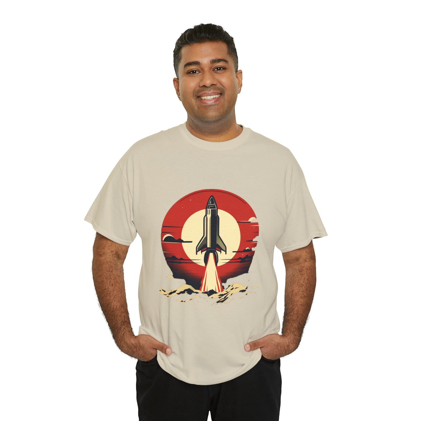 Sunset Launch Unisex Heavy Cotton T-Shirt