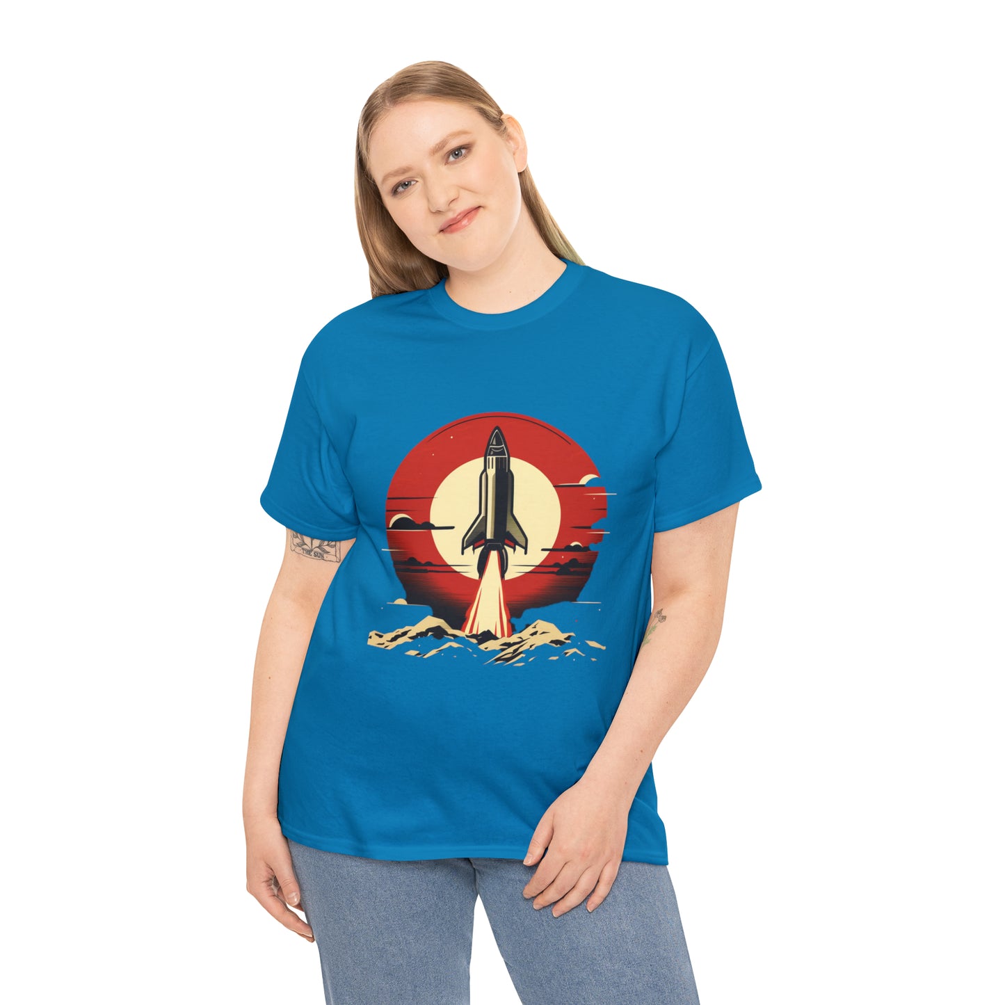 Sunset Launch Unisex Heavy Cotton T-Shirt