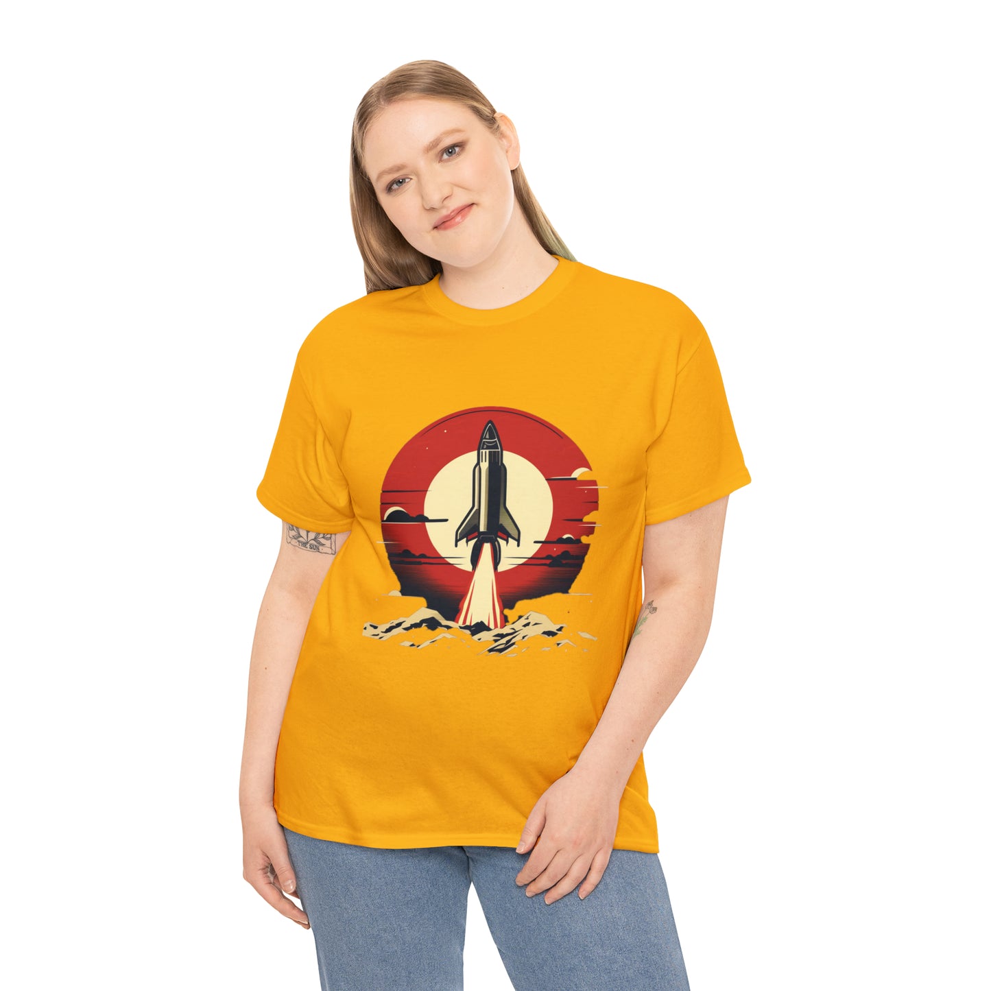 Sunset Launch Unisex Heavy Cotton T-Shirt