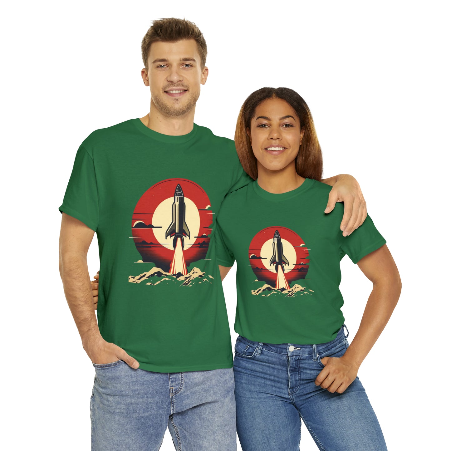 Sunset Launch Unisex Heavy Cotton T-Shirt