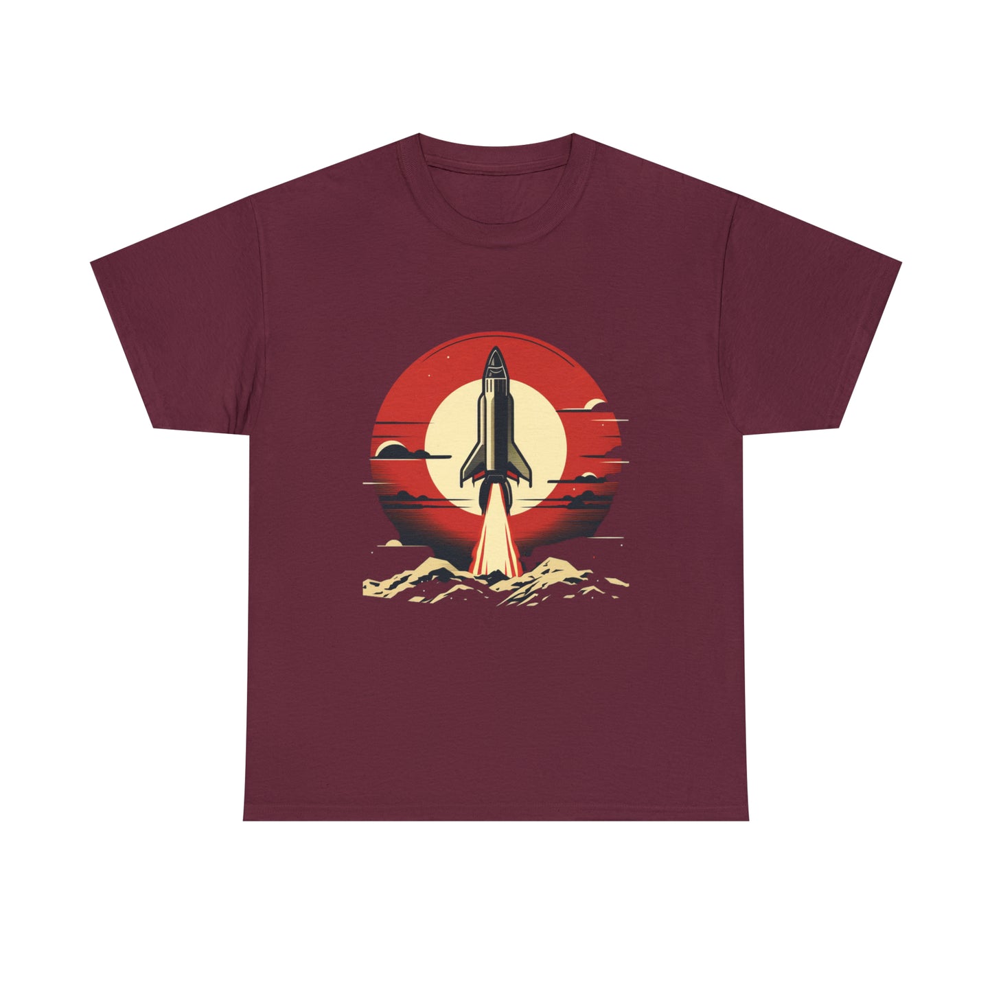 Sunset Launch Unisex Heavy Cotton T-Shirt