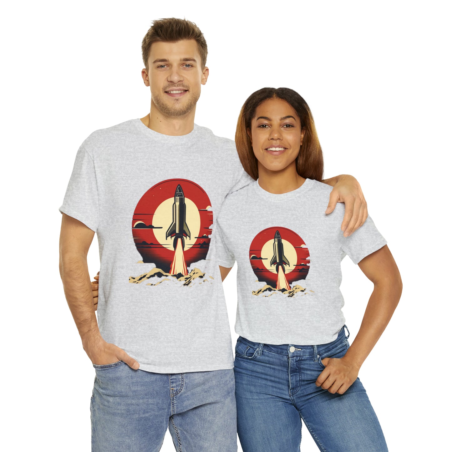 Sunset Launch Unisex Heavy Cotton T-Shirt