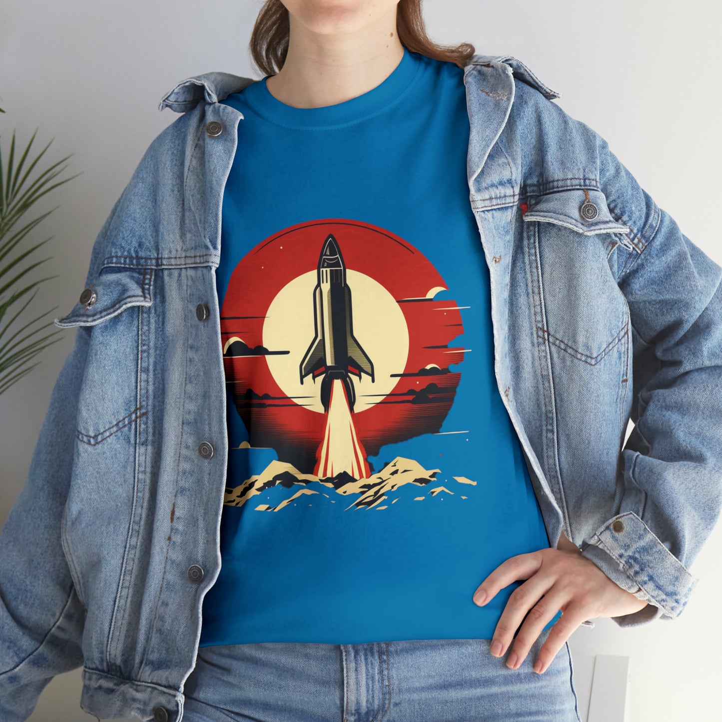 Sunset Launch Unisex Heavy Cotton T-Shirt