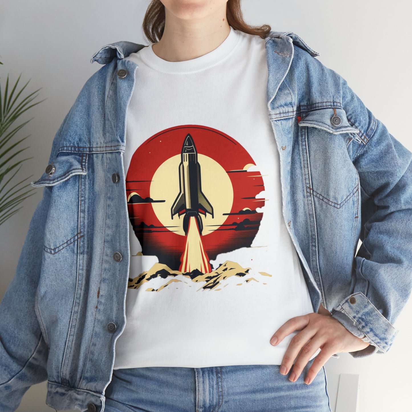 Sunset Launch Unisex Heavy Cotton T-Shirt