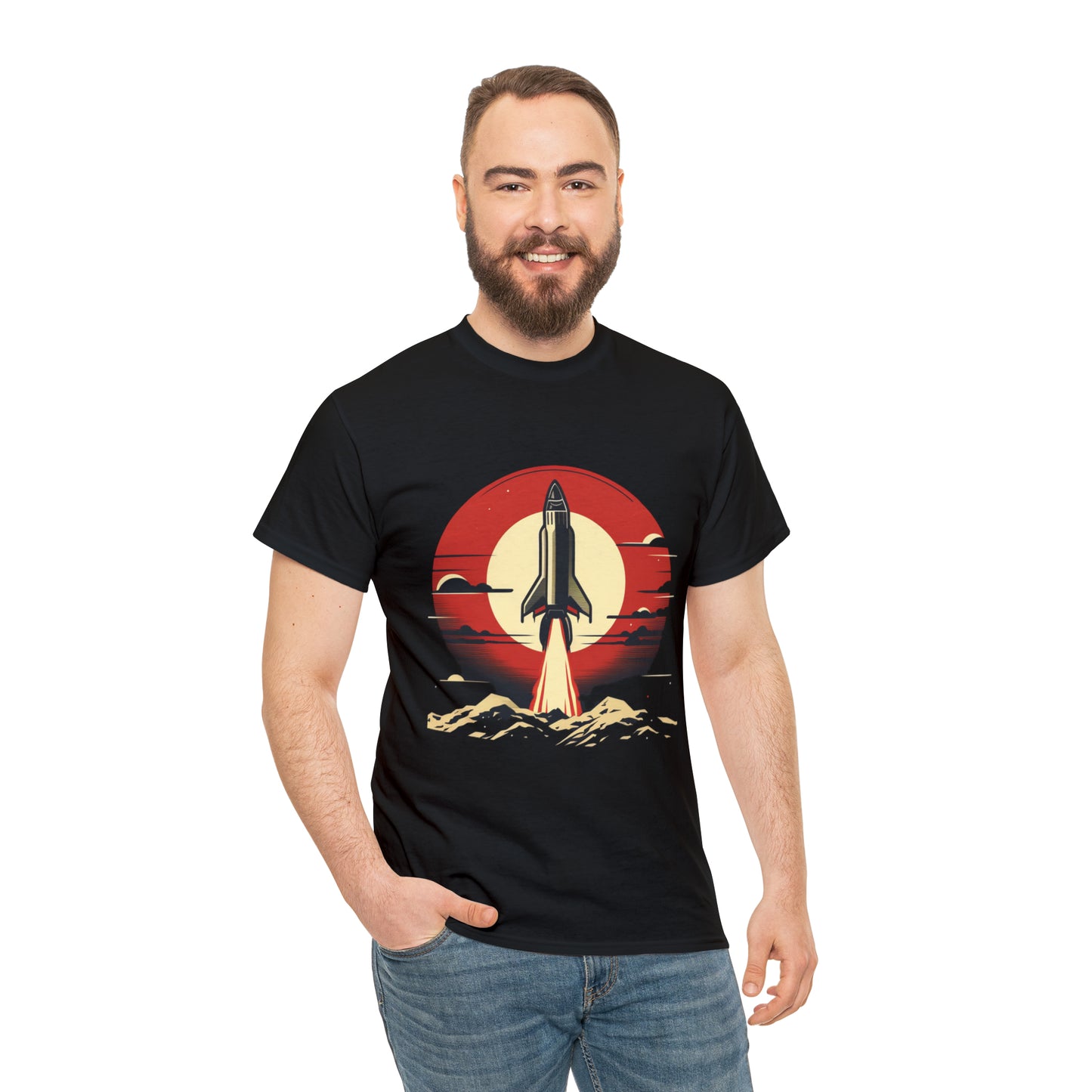 Sunset Launch Unisex Heavy Cotton T-Shirt