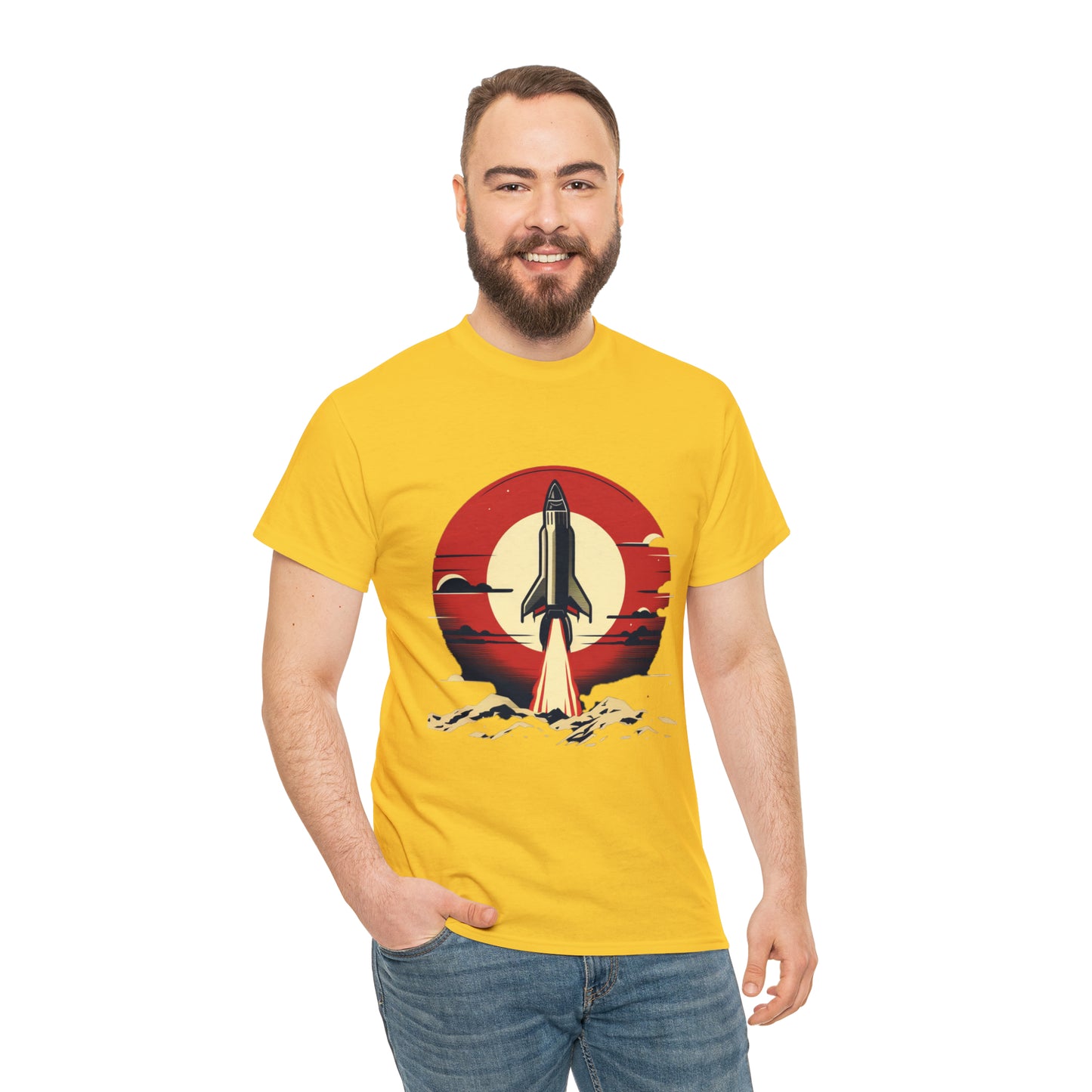 Sunset Launch Unisex Heavy Cotton T-Shirt