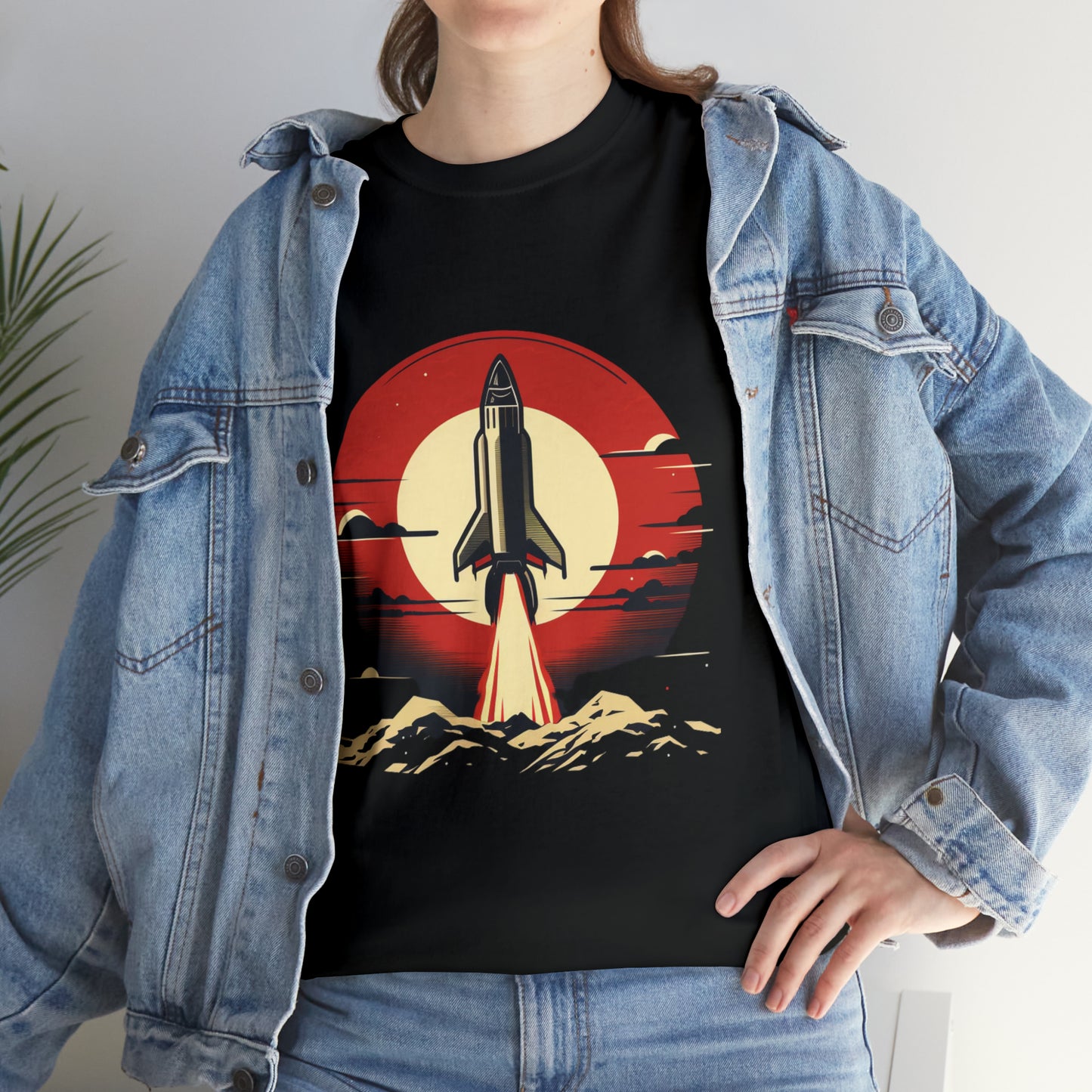 Sunset Launch Unisex Heavy Cotton T-Shirt