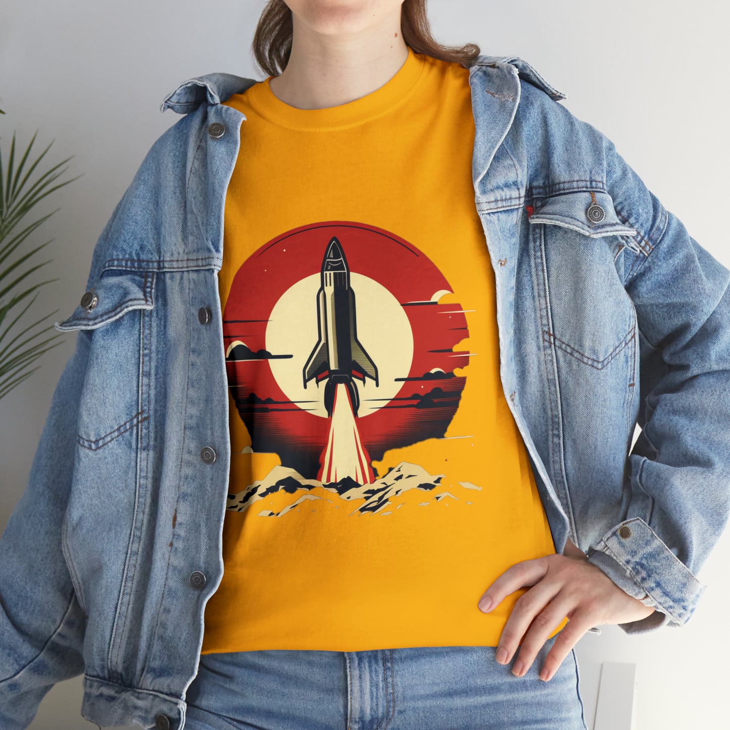 Sunset Launch Unisex Heavy Cotton T-Shirt