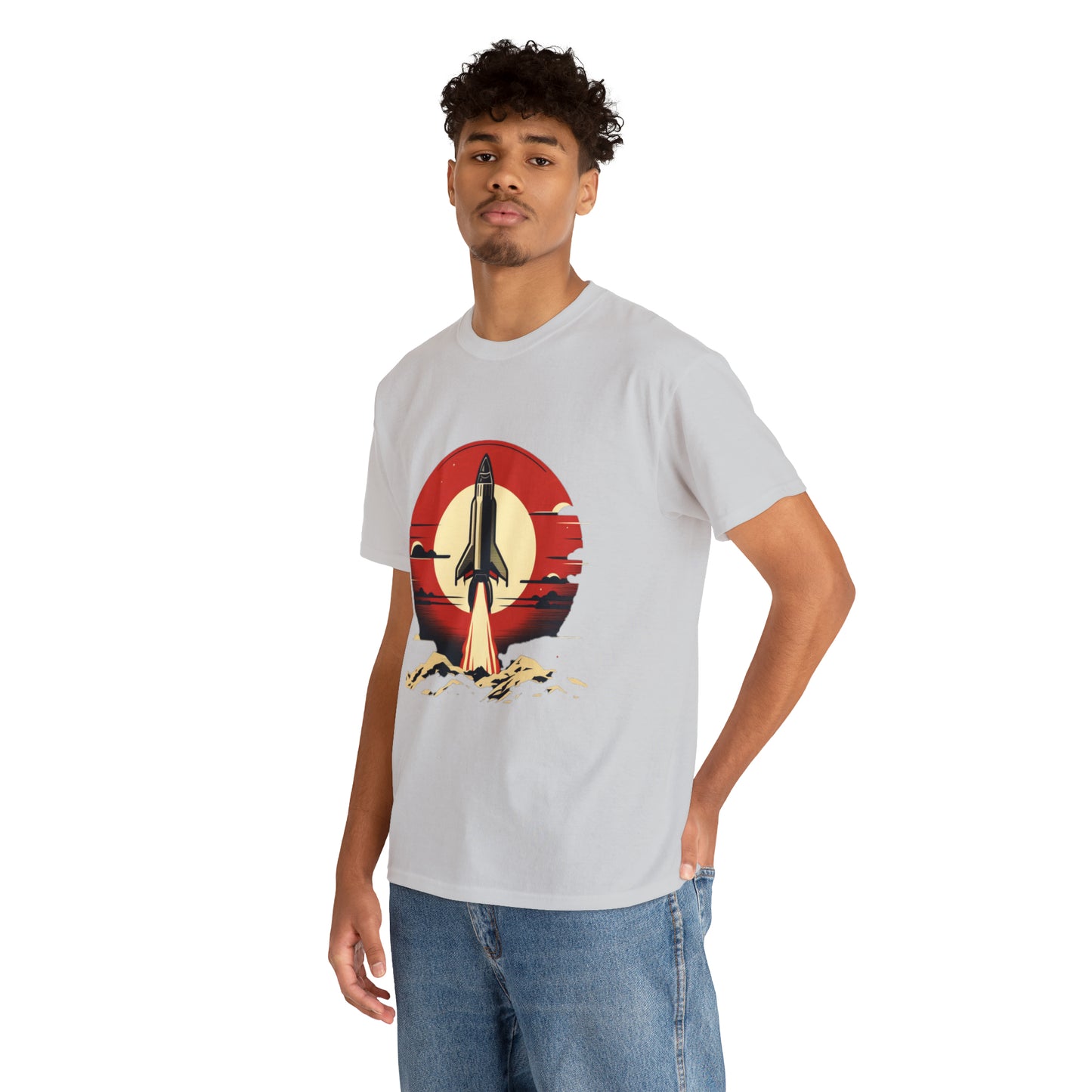 Sunset Launch Unisex Heavy Cotton T-Shirt