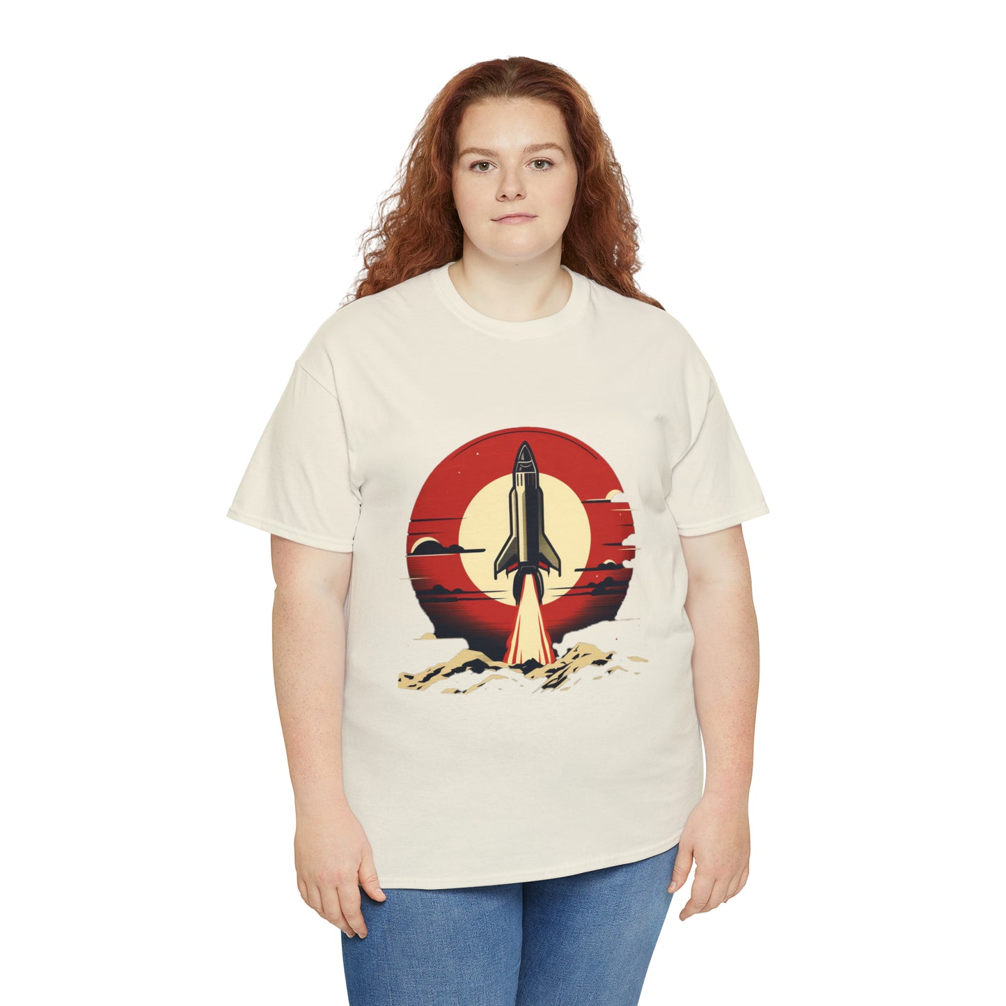 Sunset Launch Unisex Heavy Cotton T-Shirt