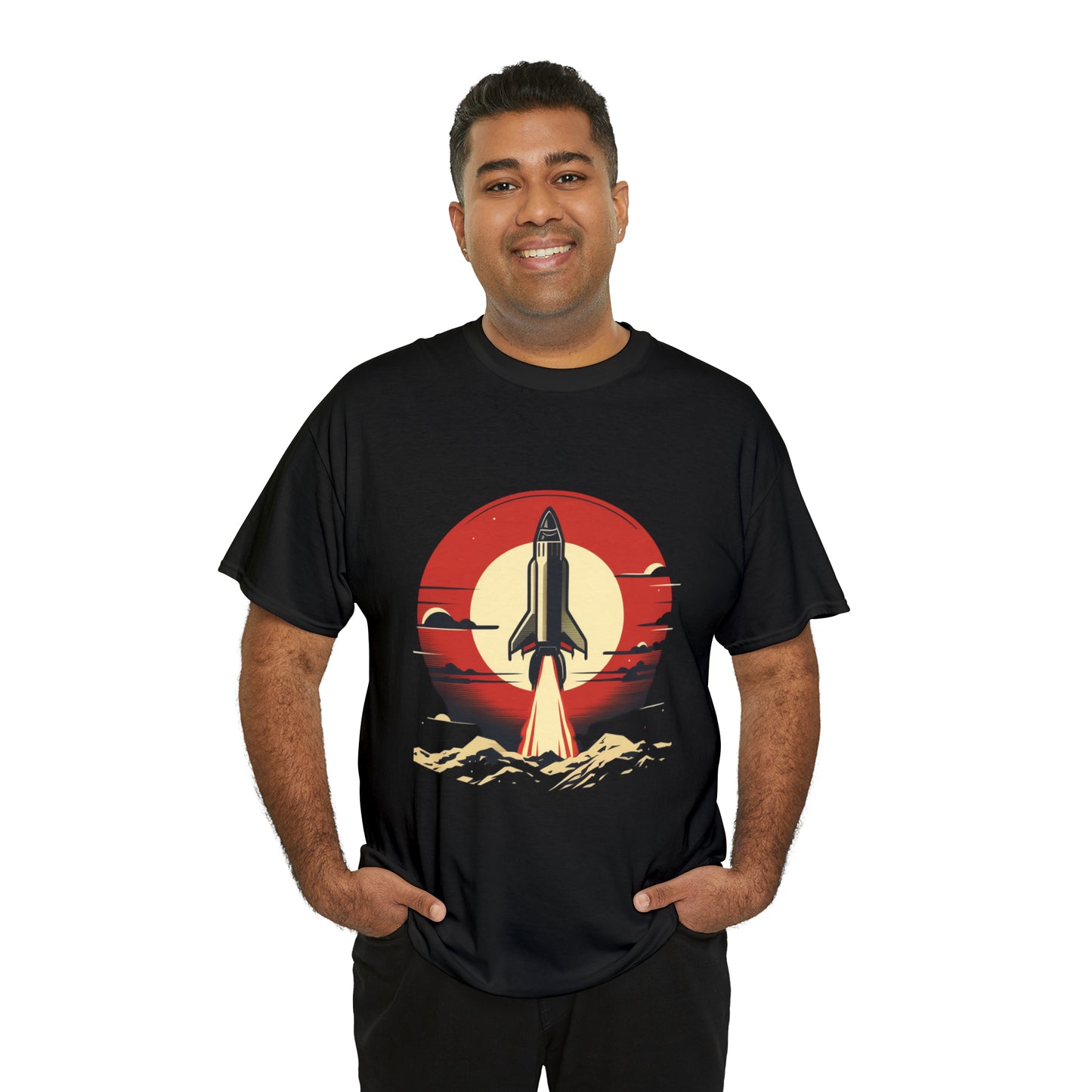 Sunset Launch Unisex Heavy Cotton T-Shirt