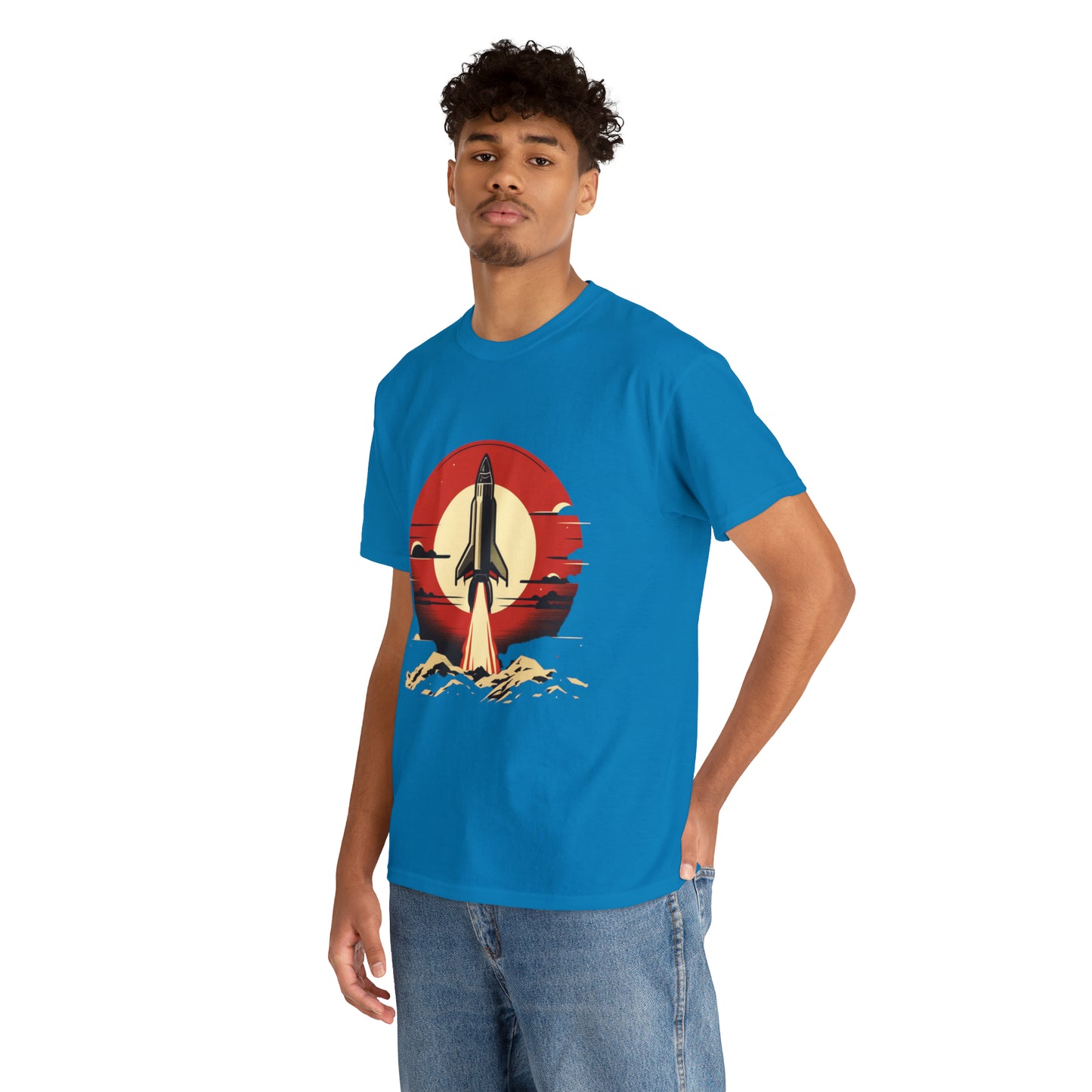 Sunset Launch Unisex Heavy Cotton T-Shirt