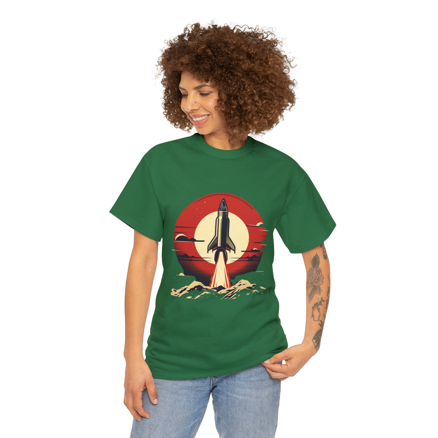 Sunset Launch Unisex Heavy Cotton T-Shirt